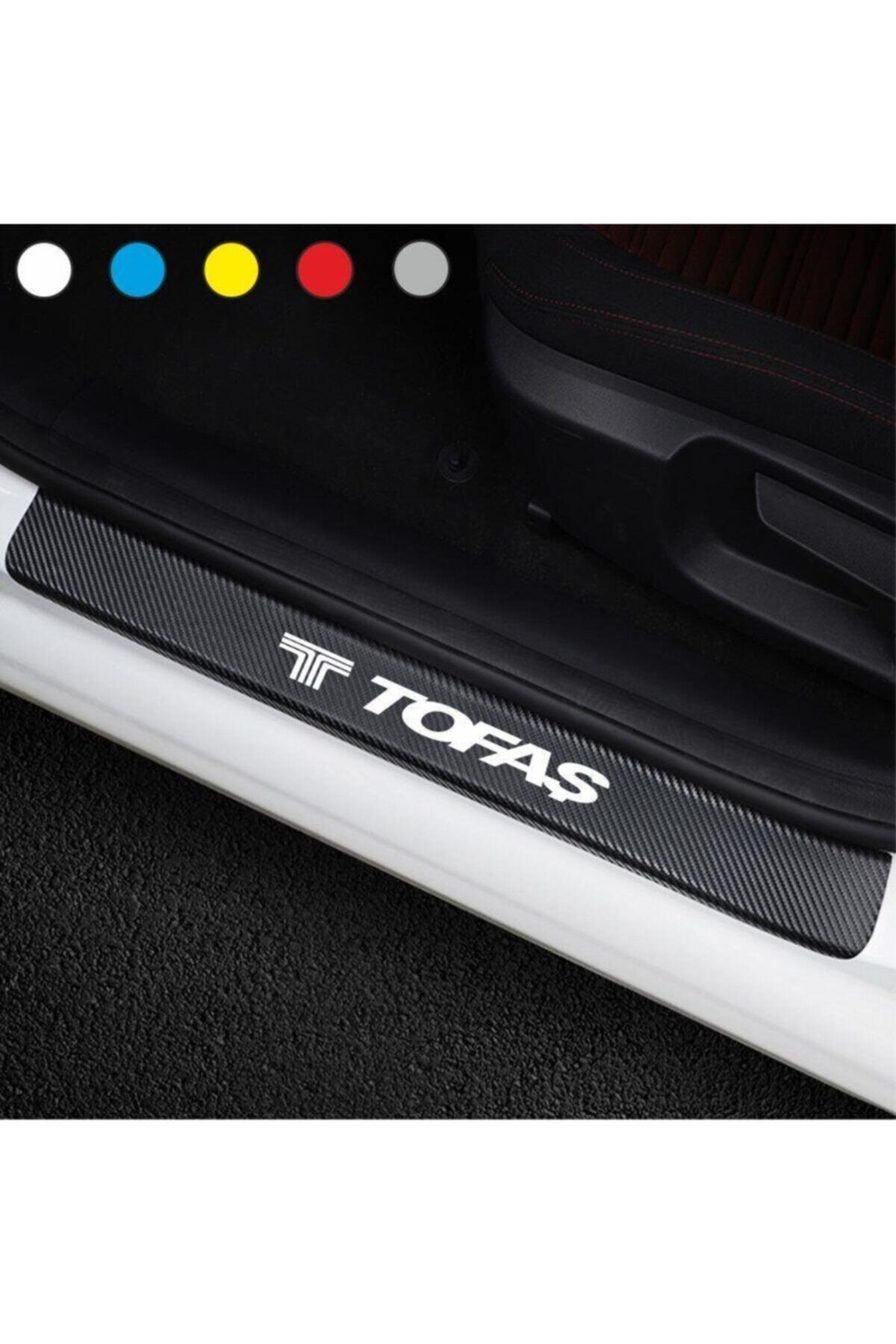 Tofaş İçin şık tasarım karbon sticker seti Aksesuar Oto Kapı Eşiği özel yeni sticker Karbon 4 Adet