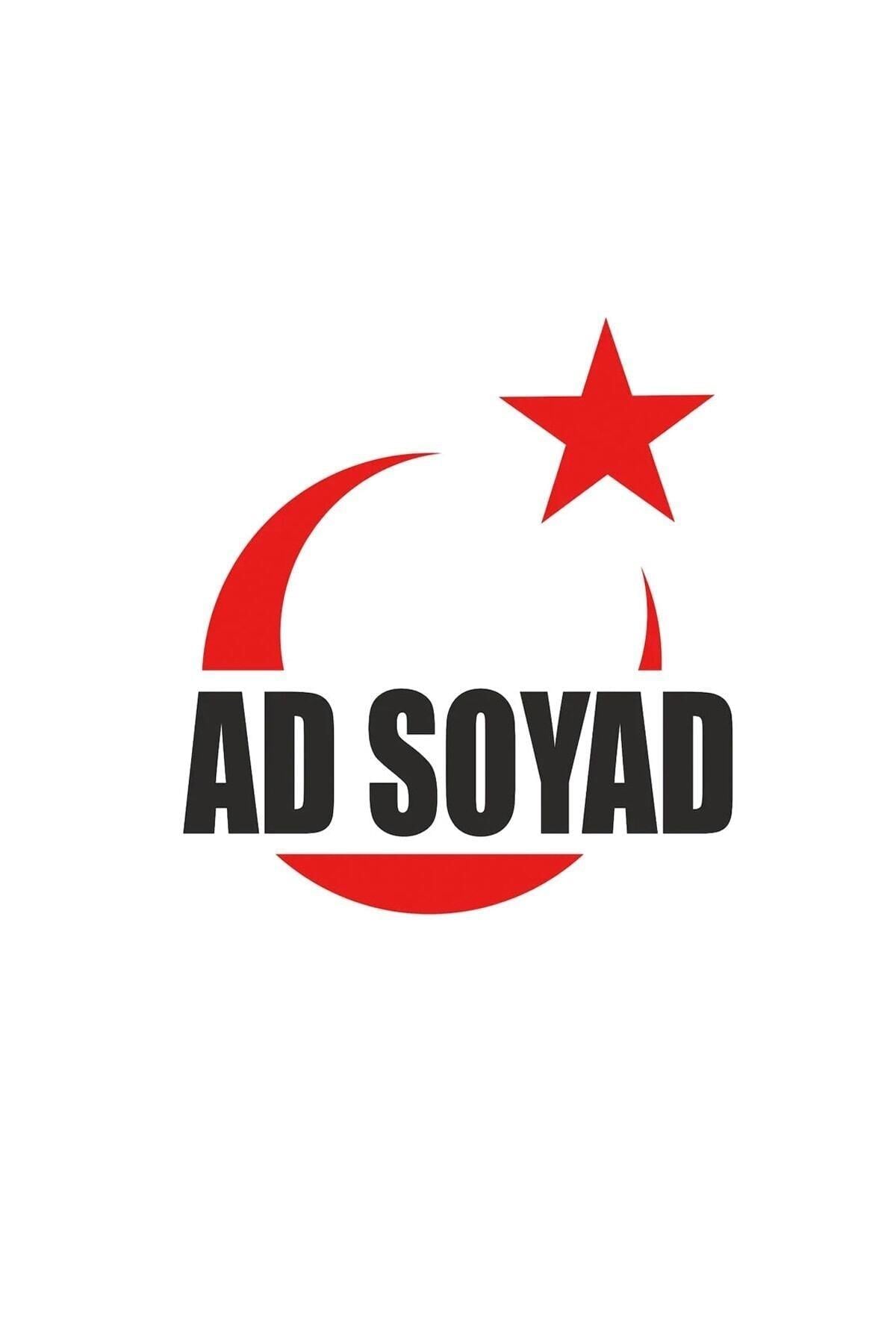 Türk Bayrağı Ad Soyad Yazılı Oto özel yeni sticker Kırmızı 30*15 Cm