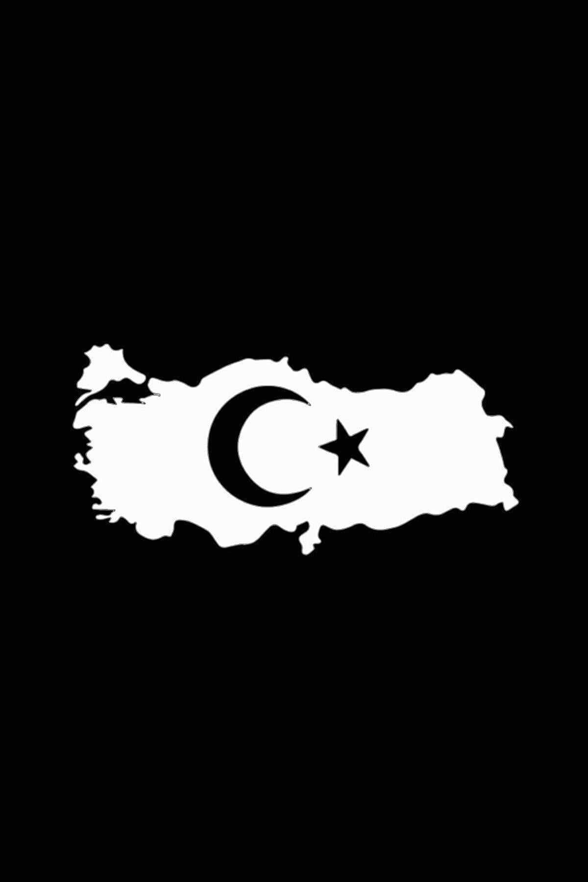 Türkiye Haritası özel yeni sticker 25*12 Cm