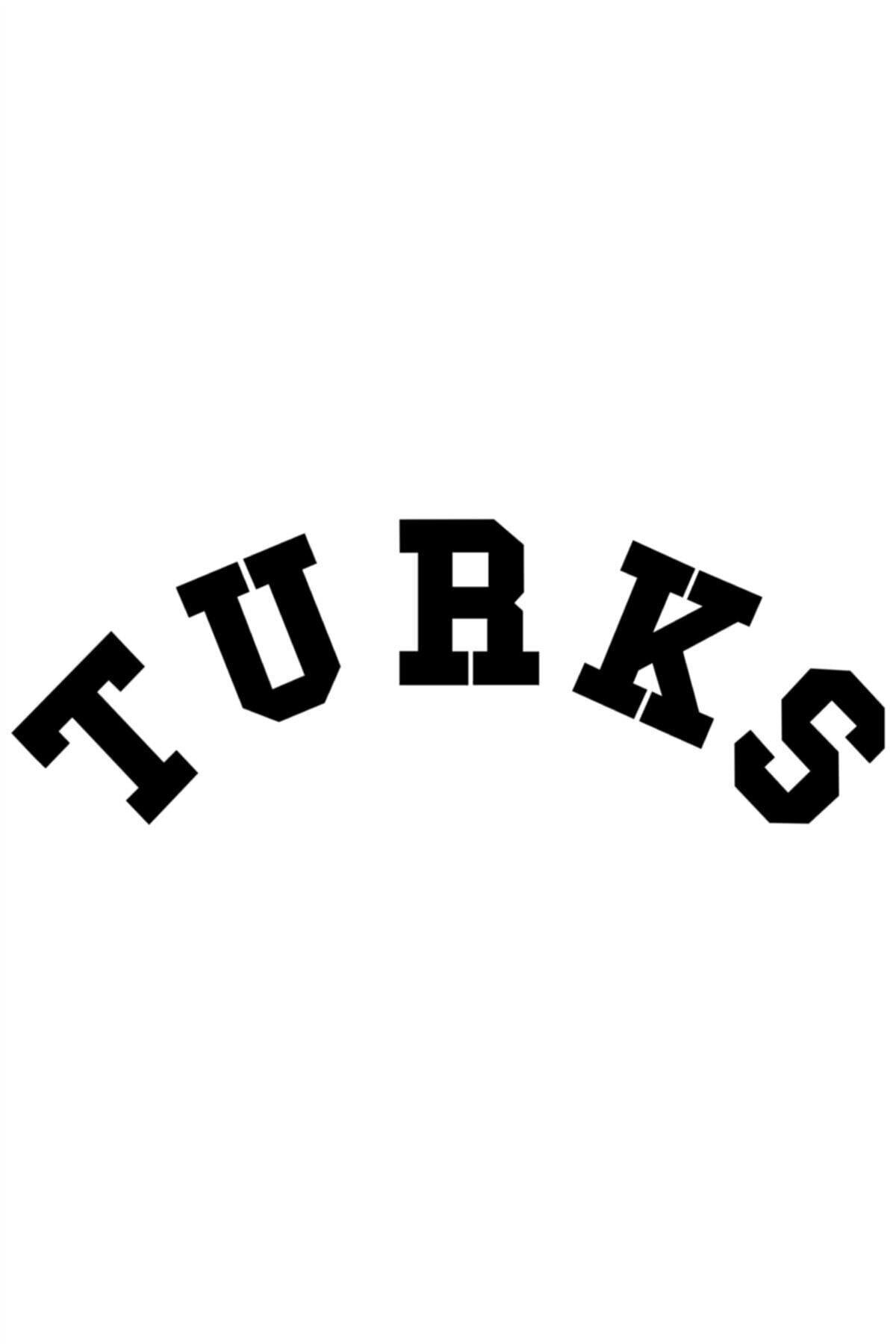 Turks Oto Cam özel yeni sticker Siyah 20*7 Cm