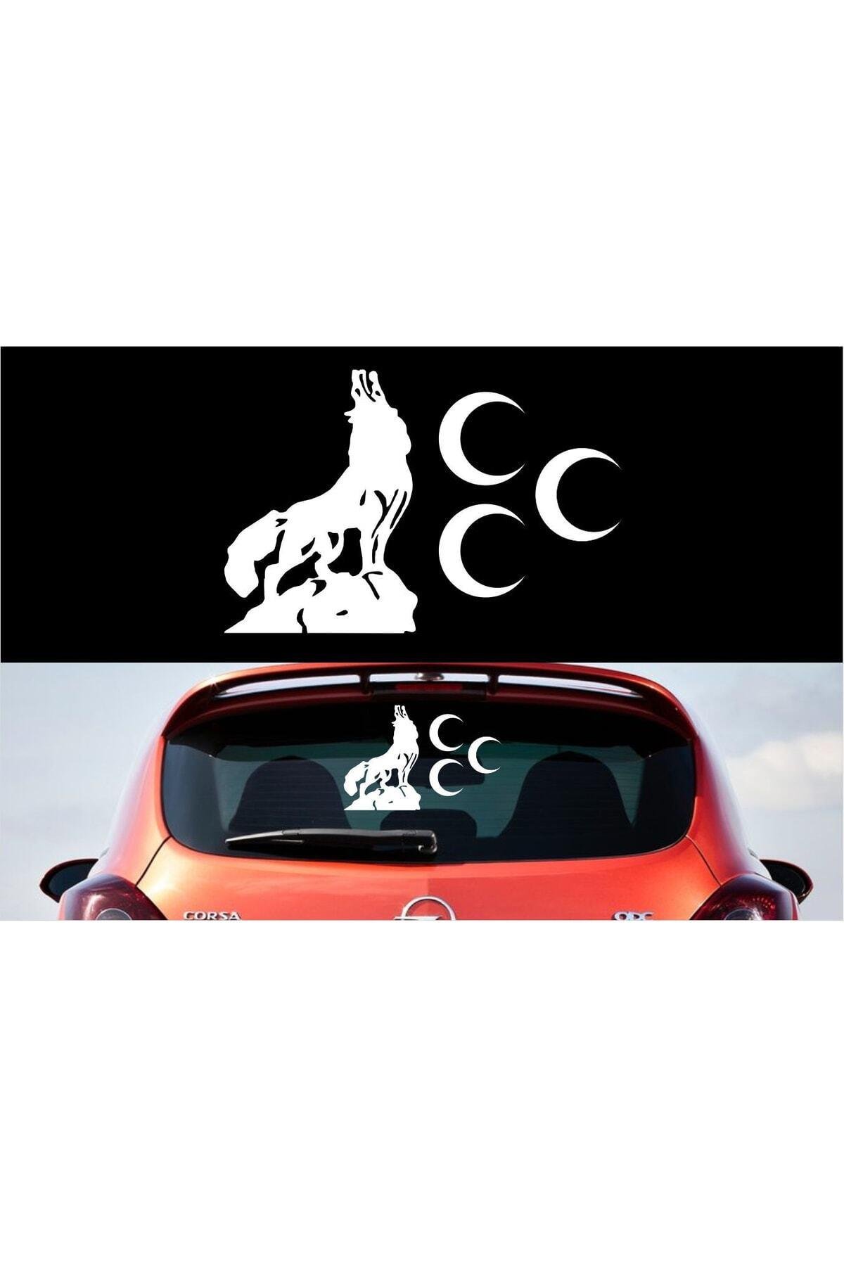 Uluyan Bozkurt Üç Hilal Oto özel yeni sticker 33*20 Cm