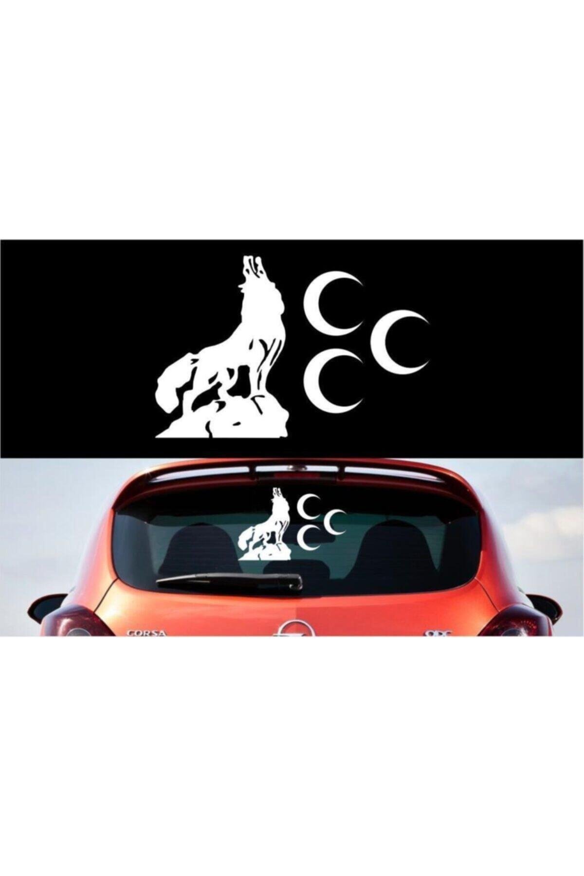 Uluyan Bozkurt Üç Hilal Oto özel yeni sticker 32*22 Cm