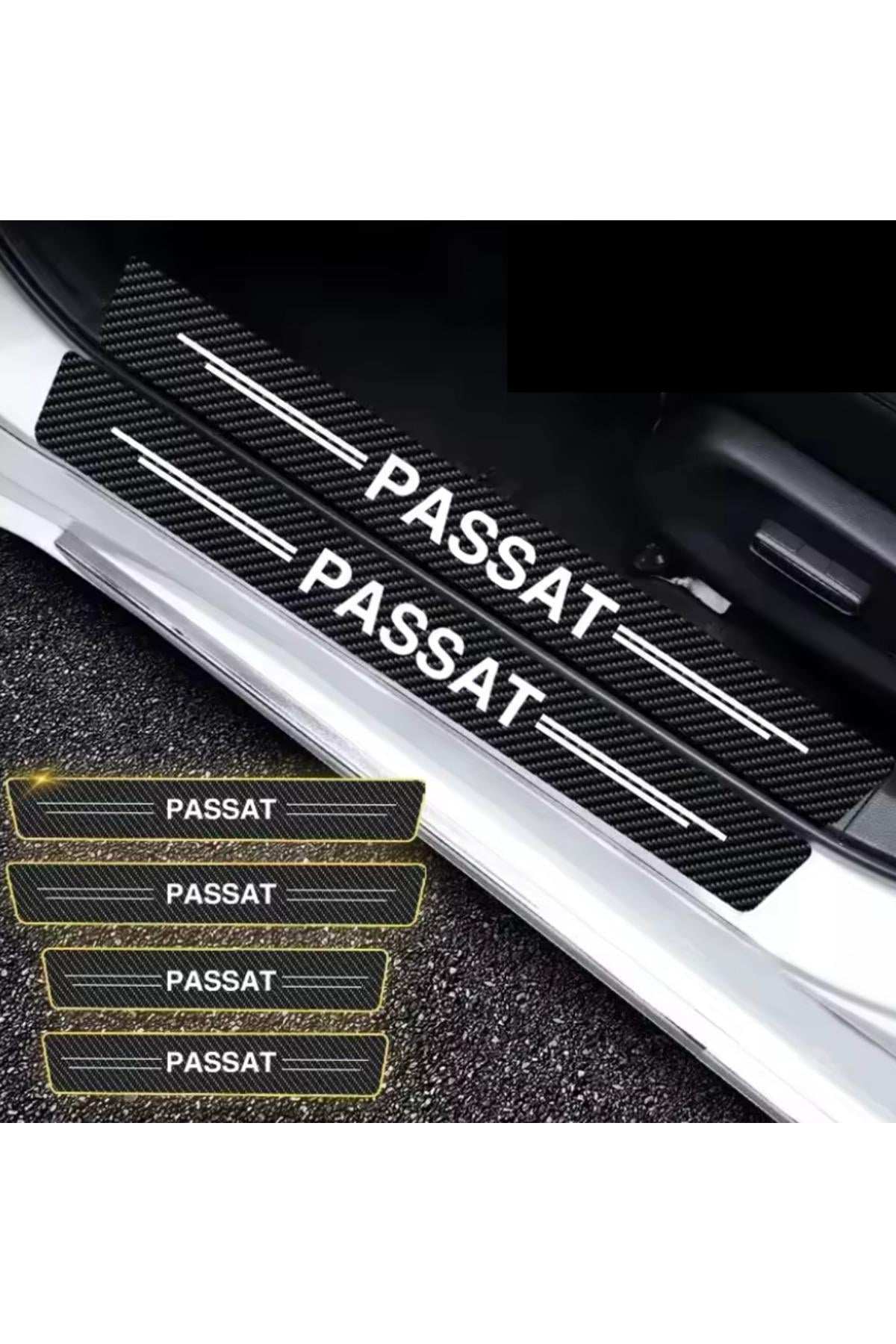 Volkswagen Passat Cc İçin ŞIK TASARIM Oto Kapı eşikleri Sticker Karbon 4 Adet