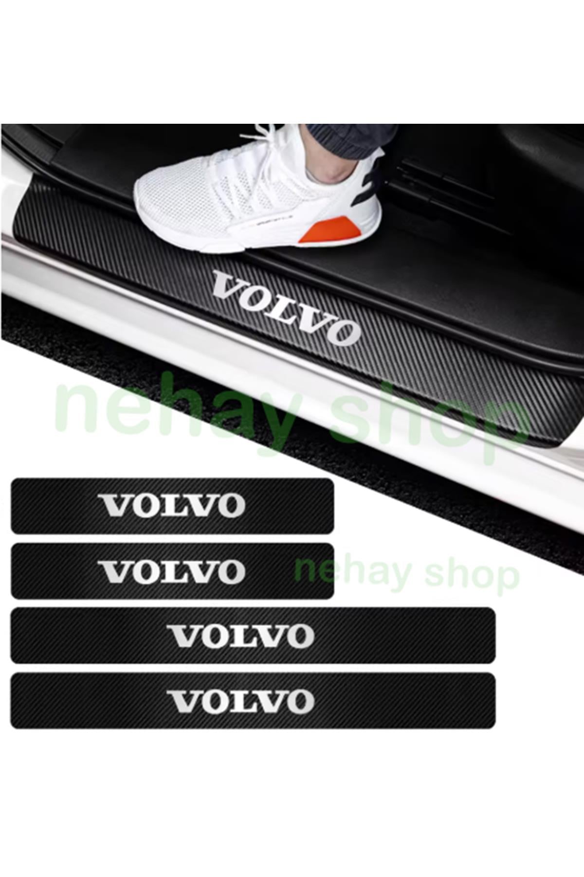 Volvo Xc70 İçin ŞIK TASARIM Oto Kapı eşikleri Sticker Karbon 4 Adet
