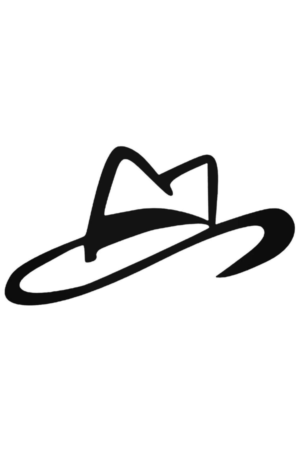 Western Kovboy Hat Oto özel yeni sticker 20 Cm