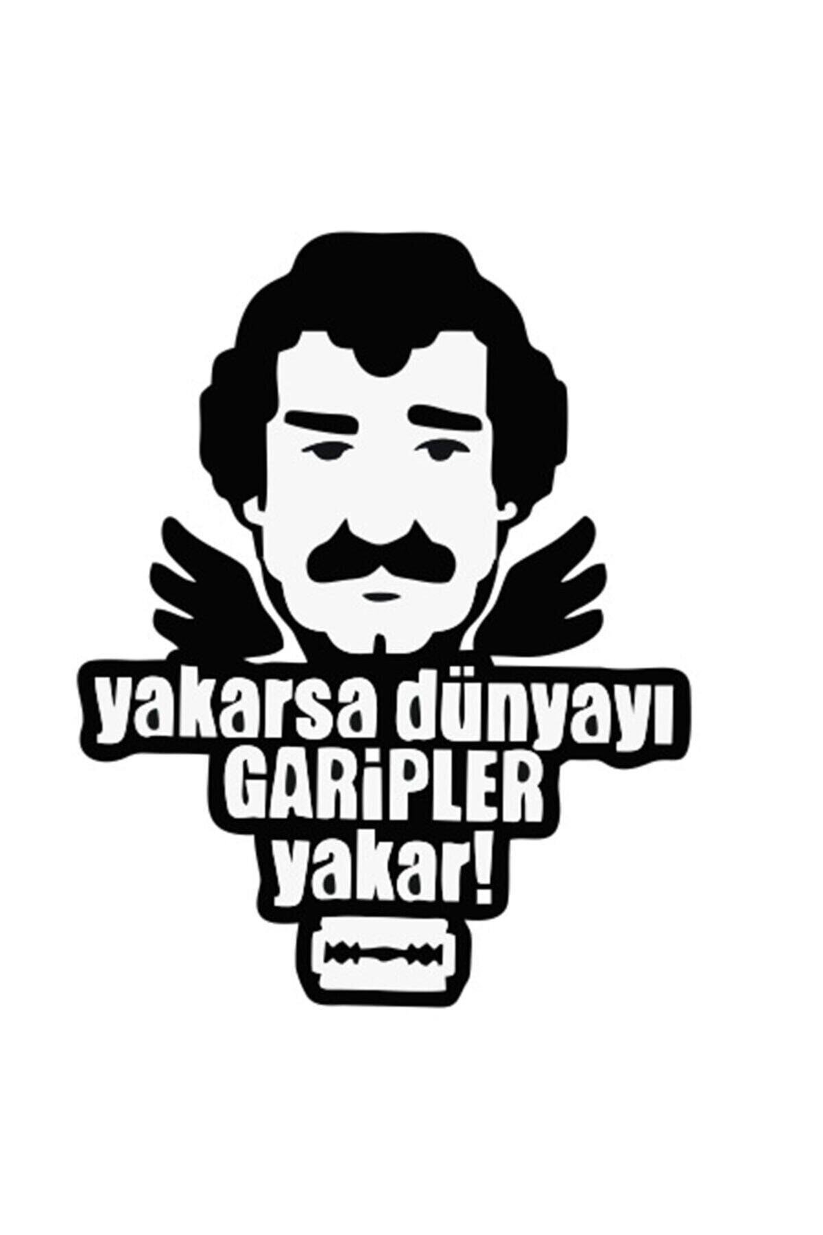 Yakarsa Dünyayı Garipler Yakar Tasarım Oto Cam özel yeni sticker 12*15 Cm