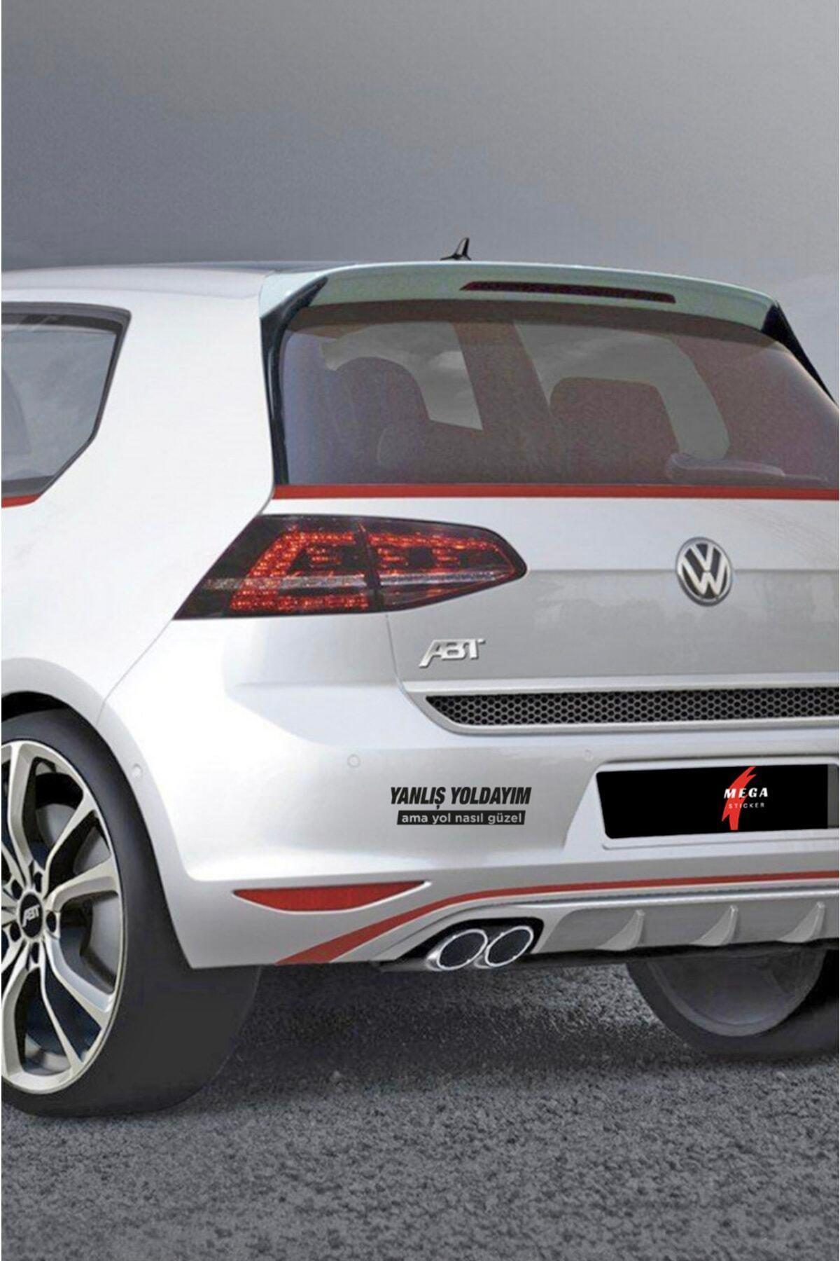 Yanlış Yoldayım Oto özel yeni sticker 14*4 Cm