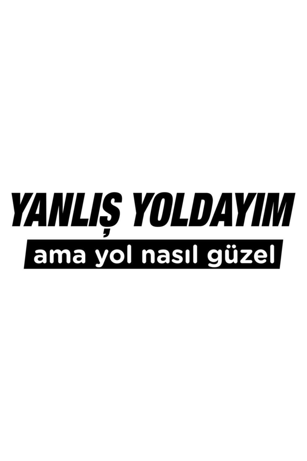 Yanlış Yoldayım Oto özel yeni sticker 14*4 Cm