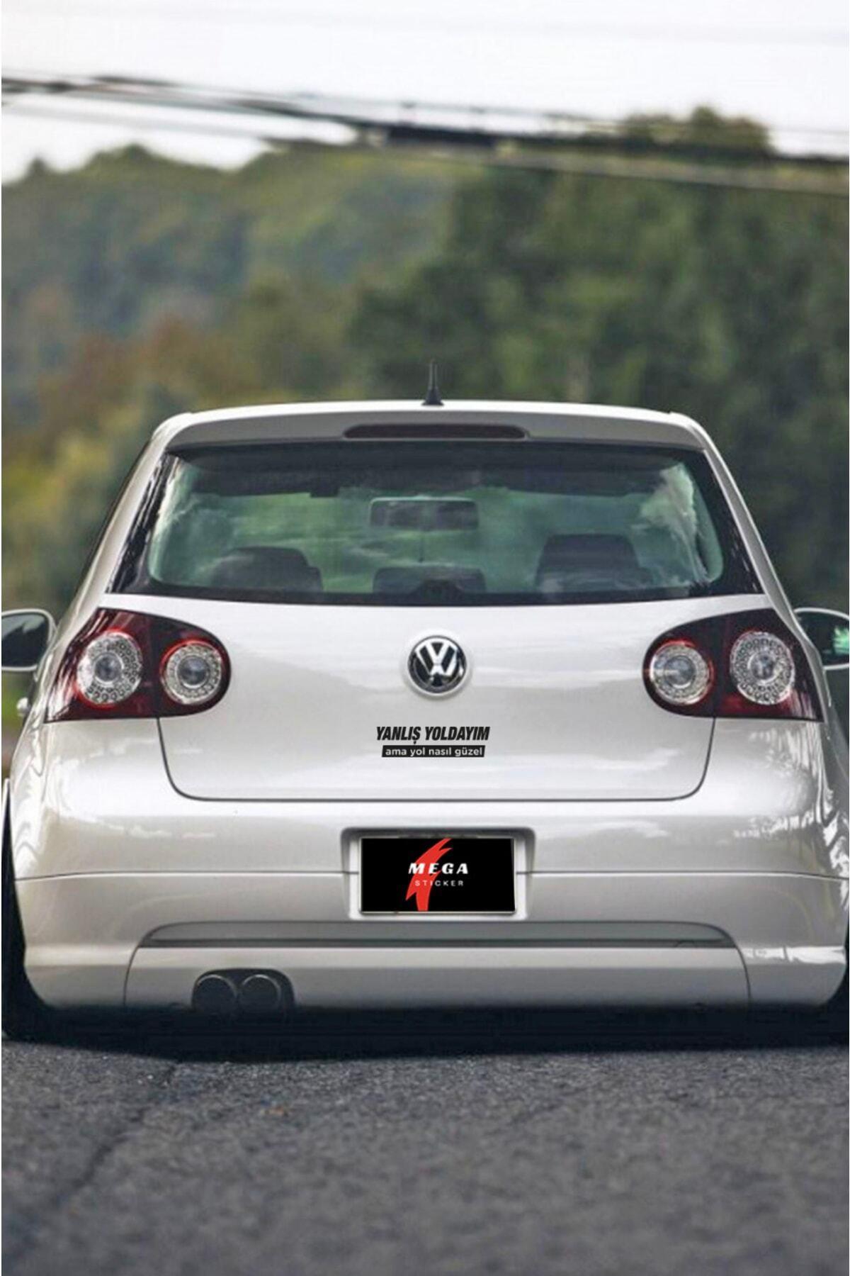 Yanlış Yoldayım Oto özel yeni sticker 14*4 Cm