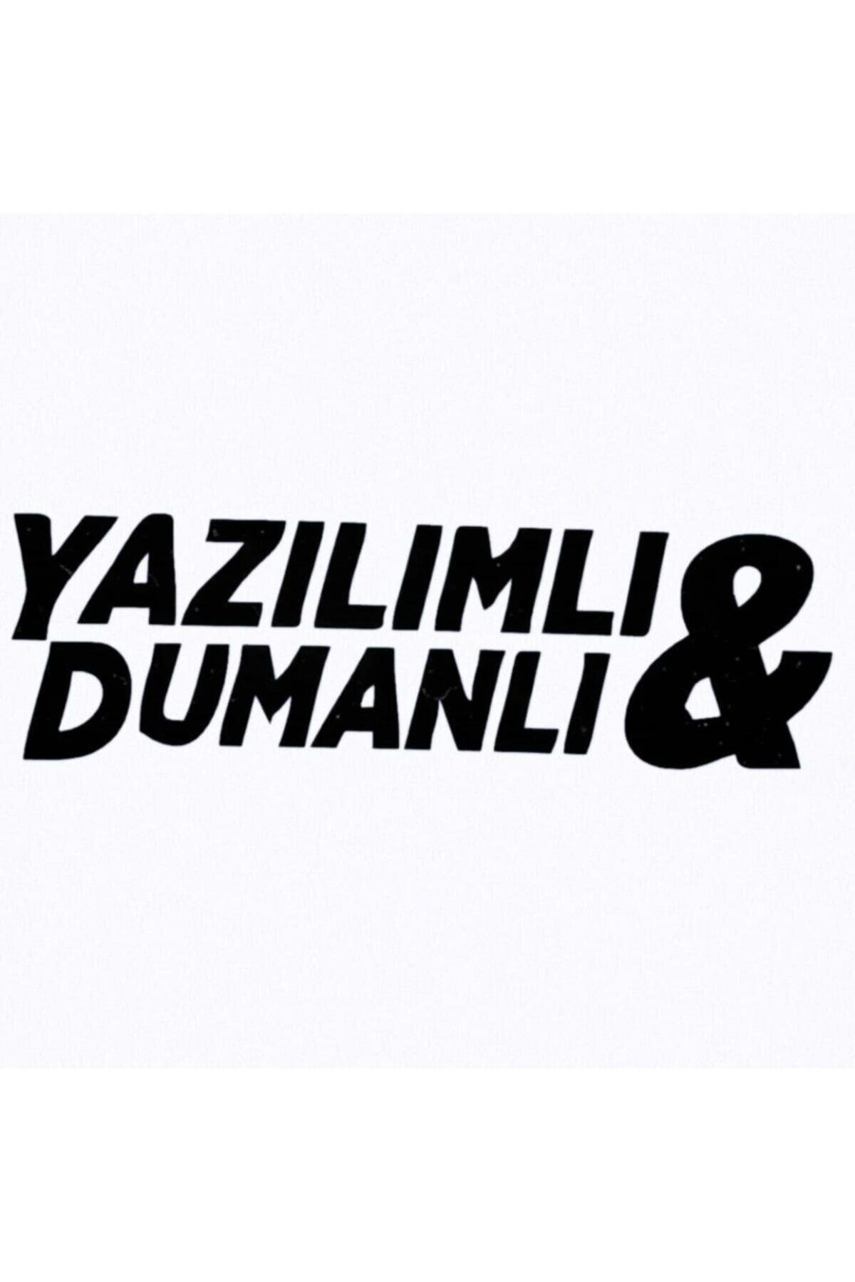 Yazılımlı Dumanlı Oto özel yeni sticker 20*5 Cm