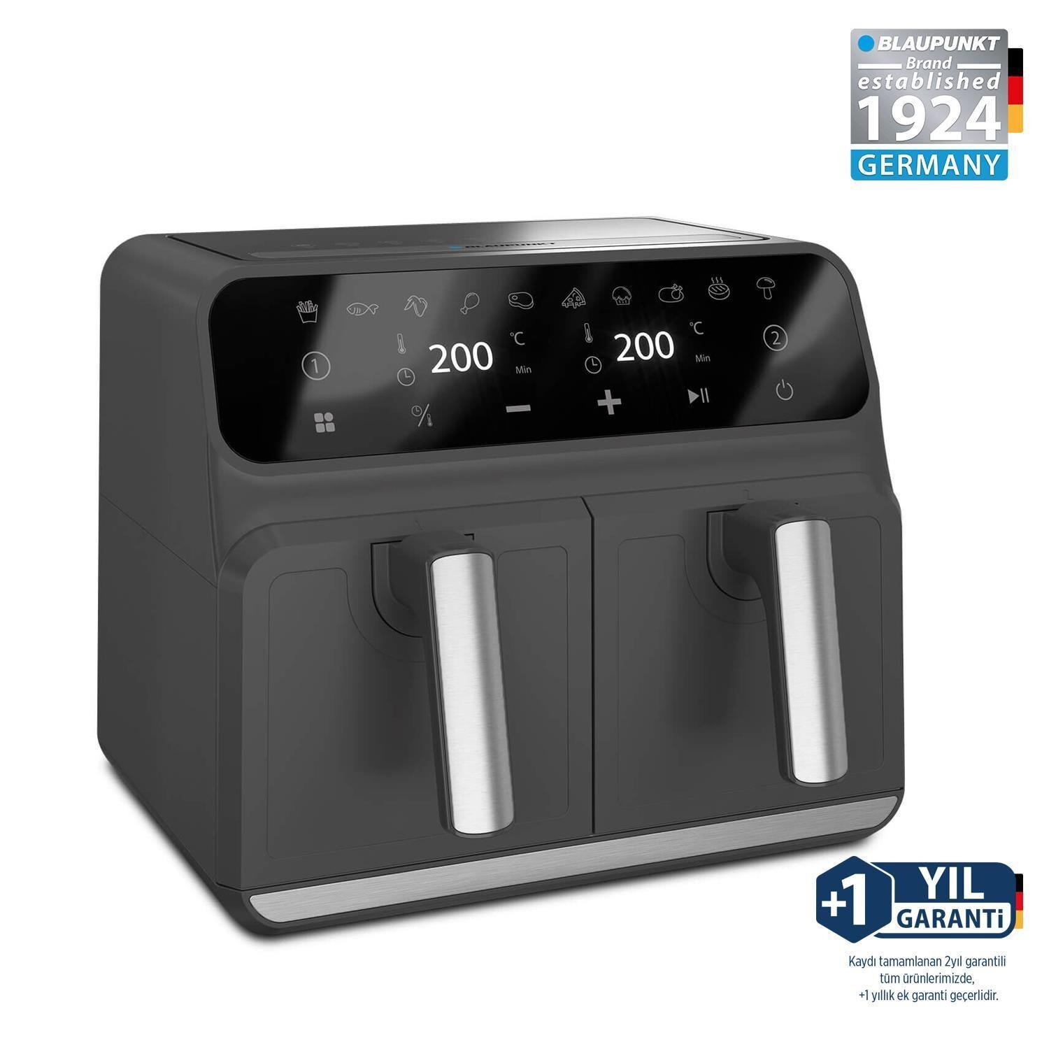 BLAUPUNKT D7800 Taste Master Çift Hazneli Airfryer FRİTÖZ Kredi Kartsız, Peşinatsız, Elden Taksitle | Habipler AVM