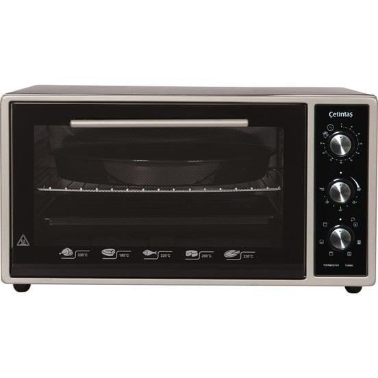 ÇETİNTAŞ CMXF5 Eİ (45 Litre - Emniyetli Düğme - INOX)  MİNİ FIRIN