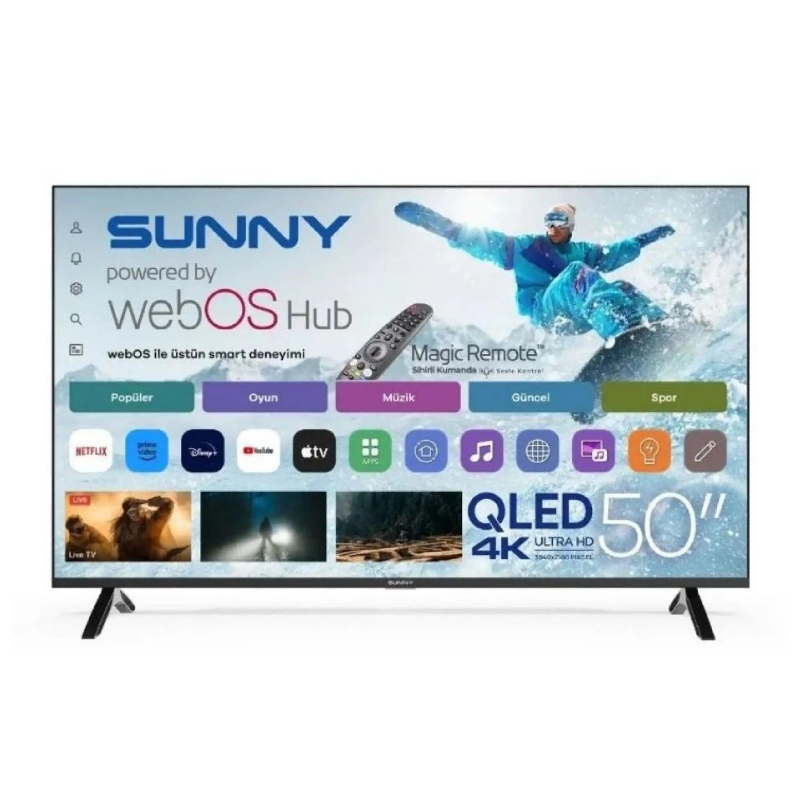 SUNNY SN50QMN252-0276 SMART webOS 126 EKRAN UHD QLED TELEVİZYON Kredi Kartsız, Peşinatsız, Elden Taksitle | Habipler AVM