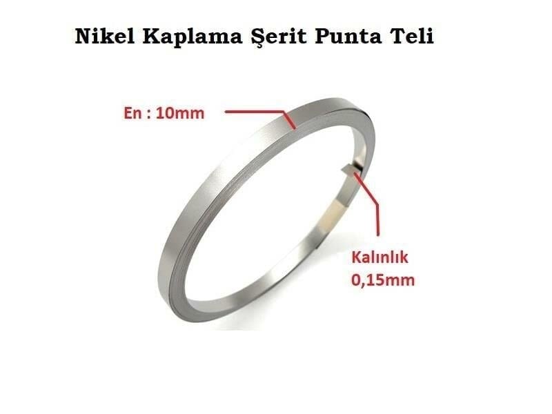0,15x10mm Nikel Kaplı Punta Teli - 1 Kg