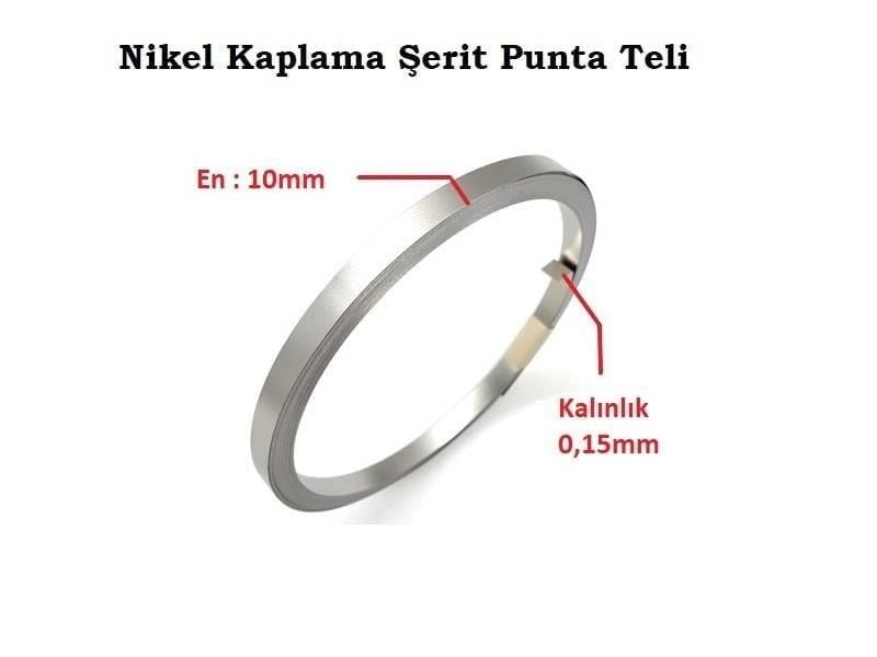 0,15x10mm Nikel Kaplı Punta Teli - 3 metre