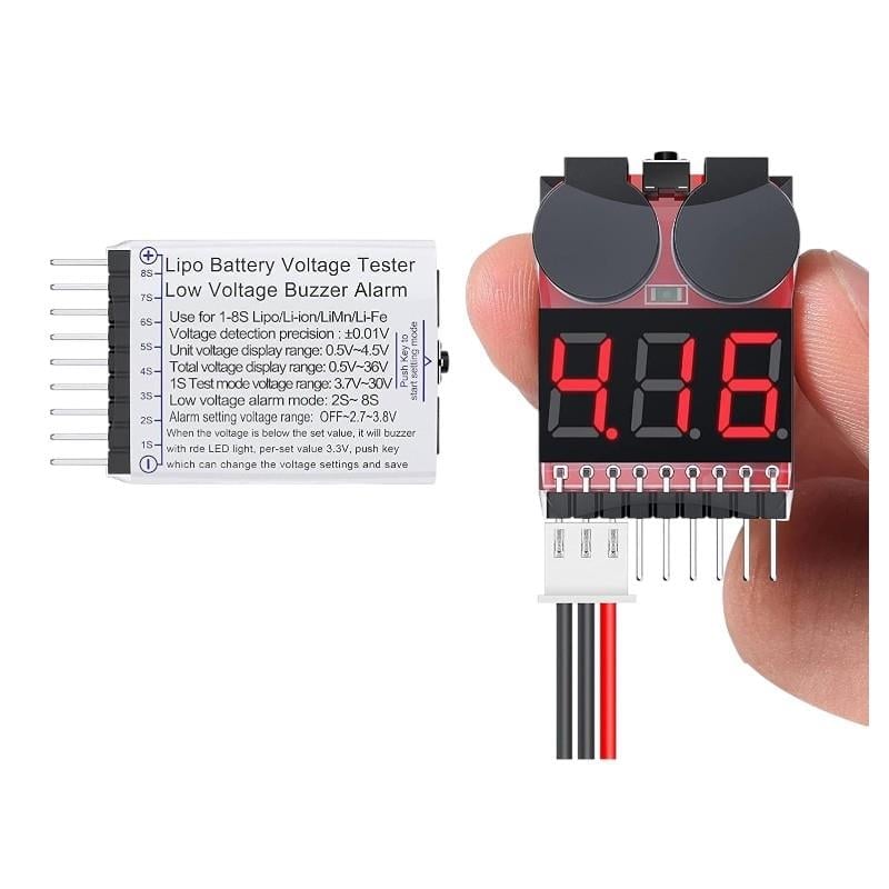 Lipo Seviye Ölçer ve Alarm Modülü 1-8S
