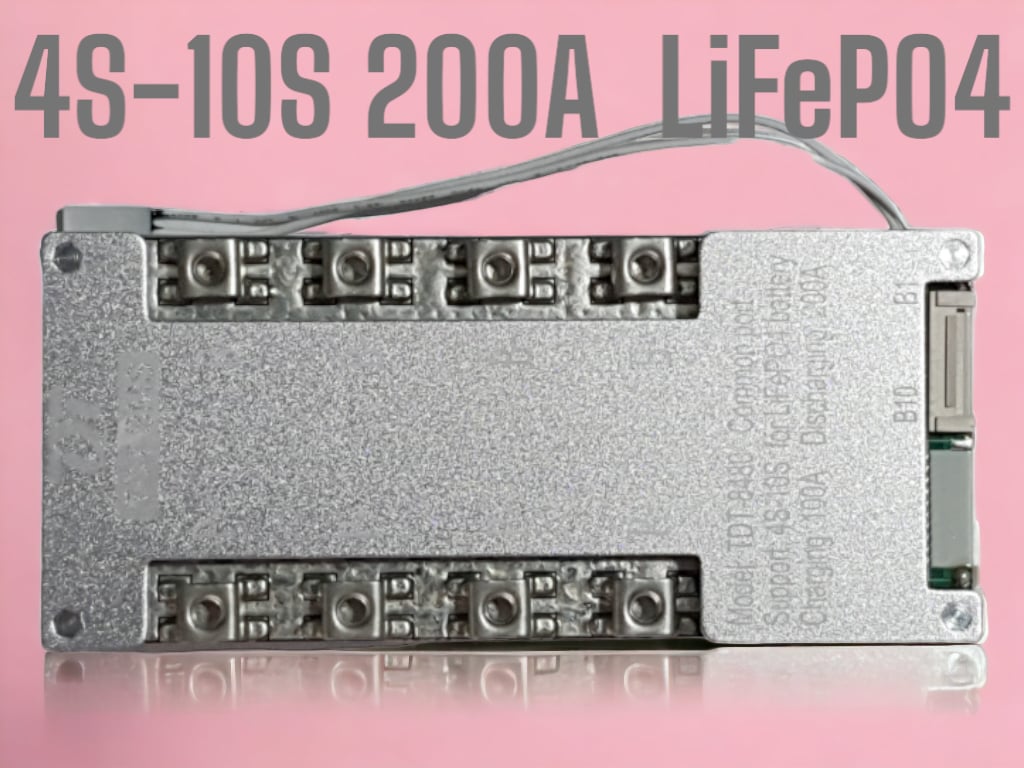 TDT 4S-10S Arası Destekli 200A Balanslı LiFePO4 Batarya BMS
