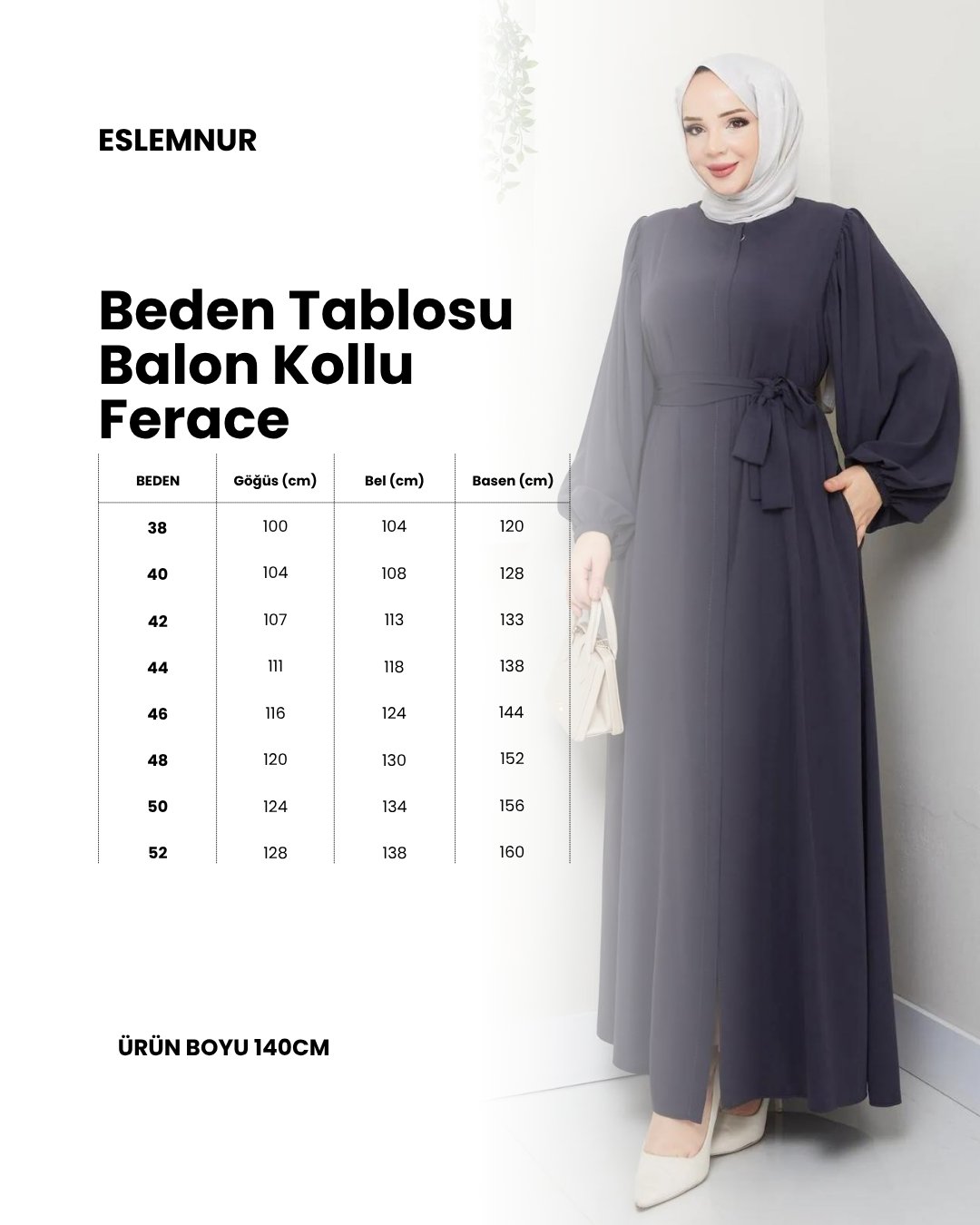 BALON KOL  MEDİNE İPEĞİ YAZLIK FERACE