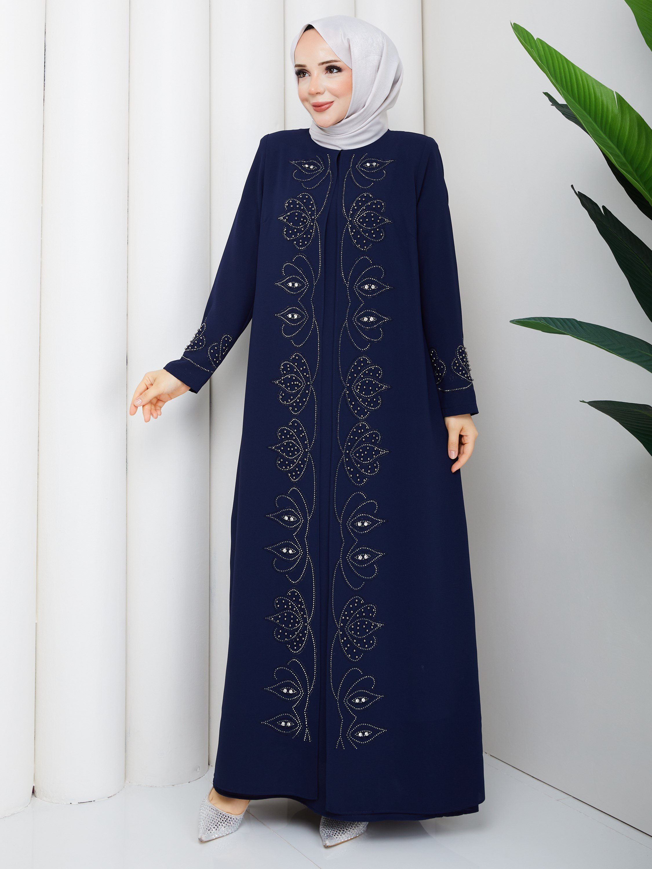 LALEZAR ELBİSE BÜYÜK BEDEN ANNE ELBİSESİ