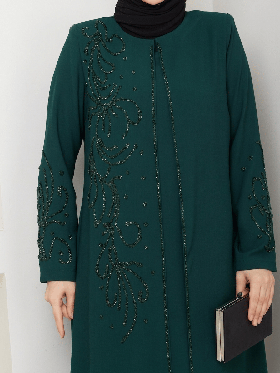 SAHRA ELBİSE BÜYÜK BEDEN ANNE ELBİSESİ