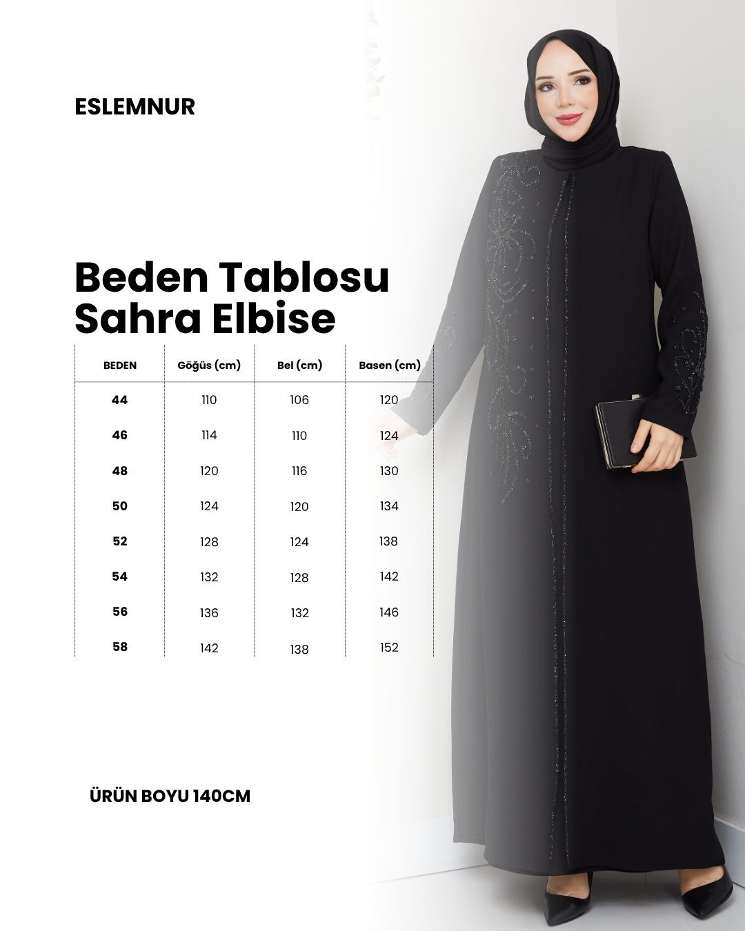 SAHRA ELBİSE BÜYÜK BEDEN ANNE ELBİSESİ