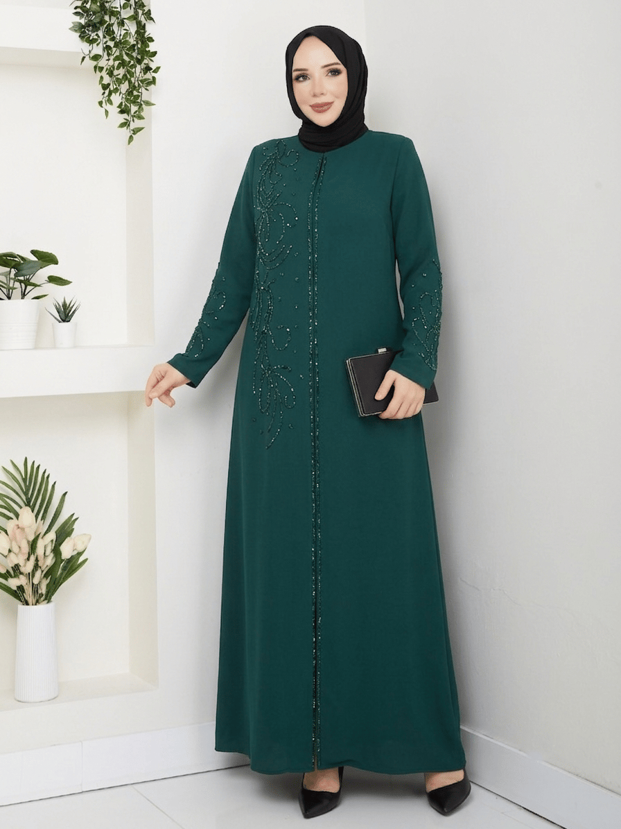 SAHRA ELBİSE BÜYÜK BEDEN ANNE ELBİSESİ
