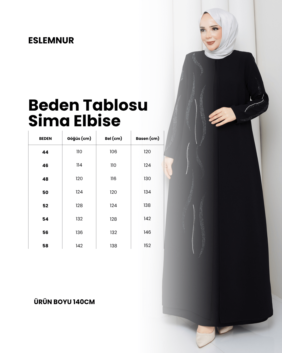 SİMA ELBİSE BÜYÜK BEDEN ANNE ELBİSESİ