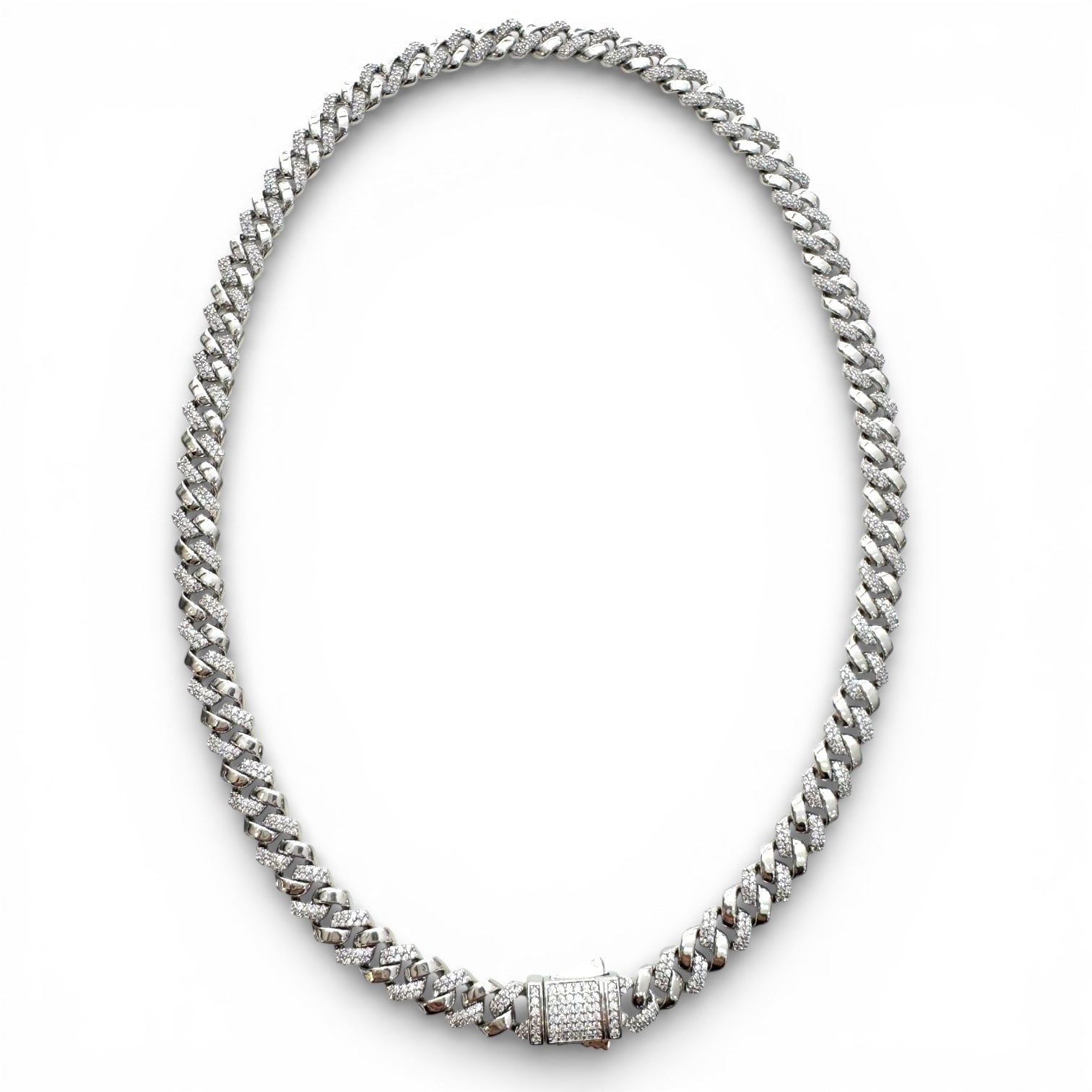 8mm Silver Gurmet Zincir Kolye
