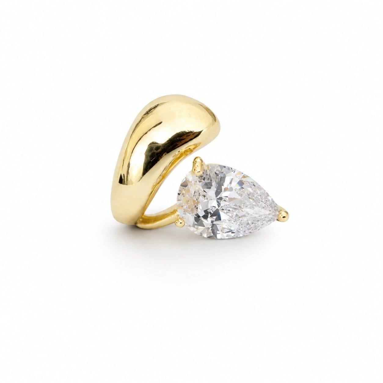 Damla Taşlı Diamond  Ear Cuff 