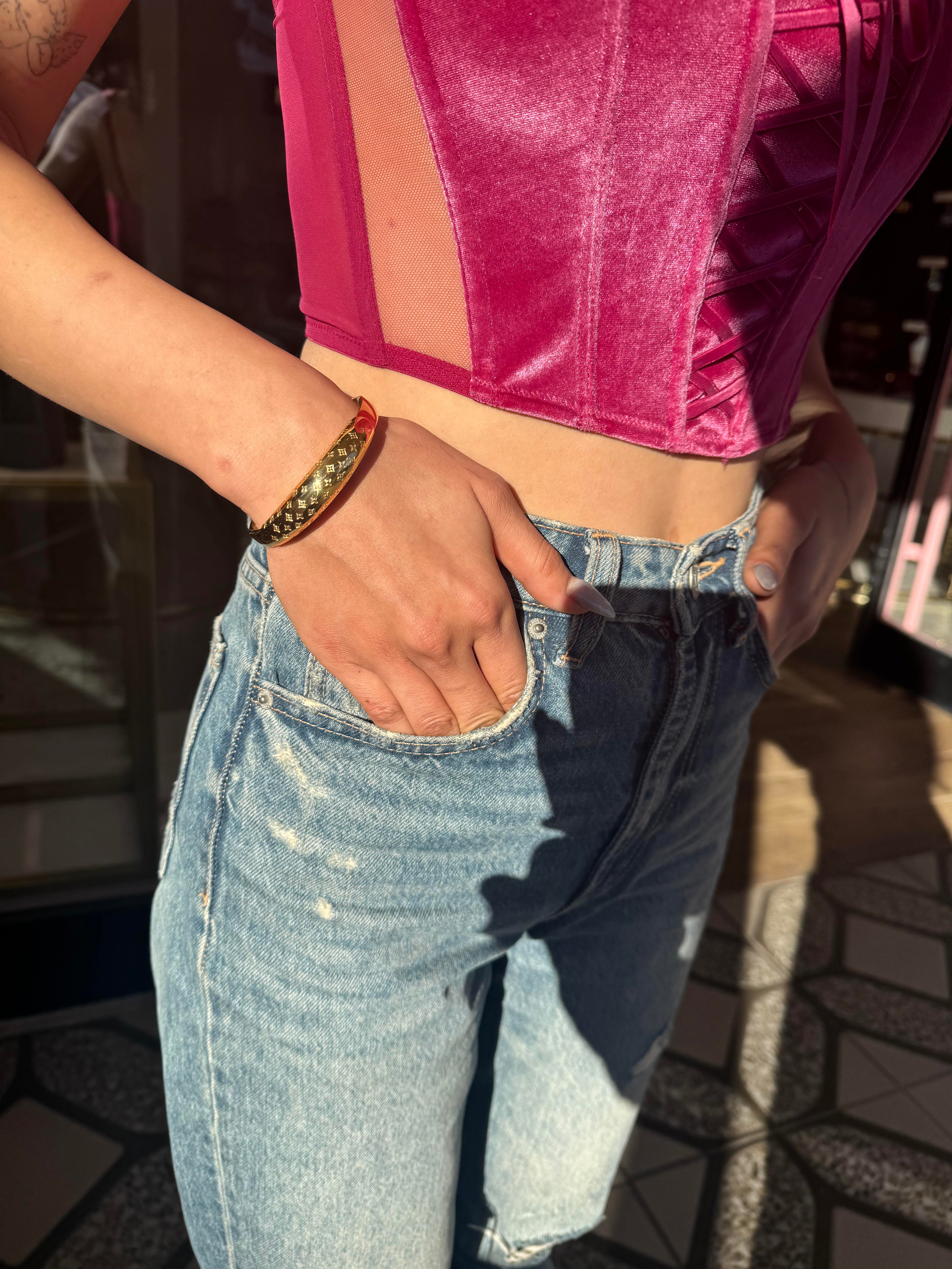 LV Marka serisi VIP Gold Bileklik