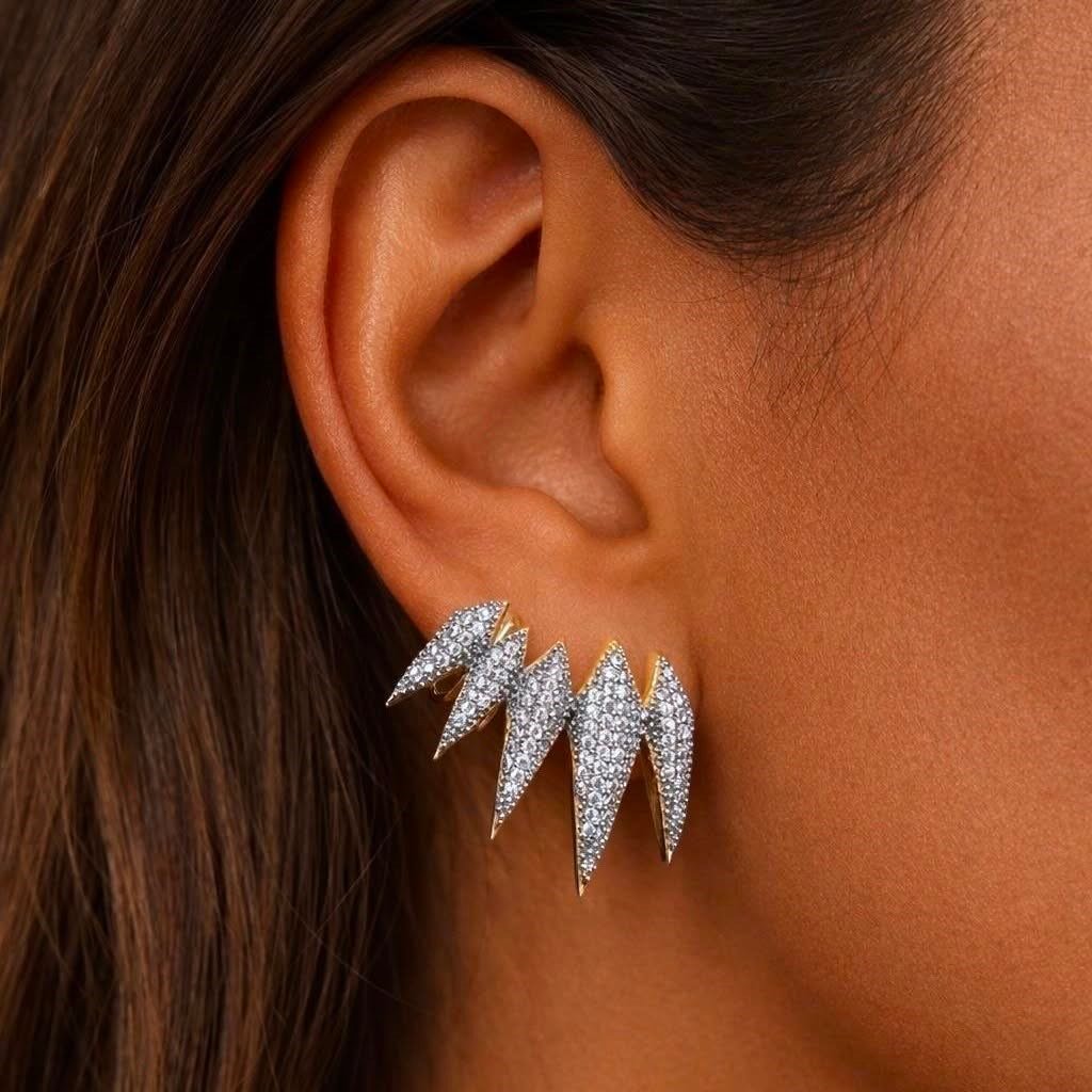 Mix Işıltı İğneli Ear Cuff 