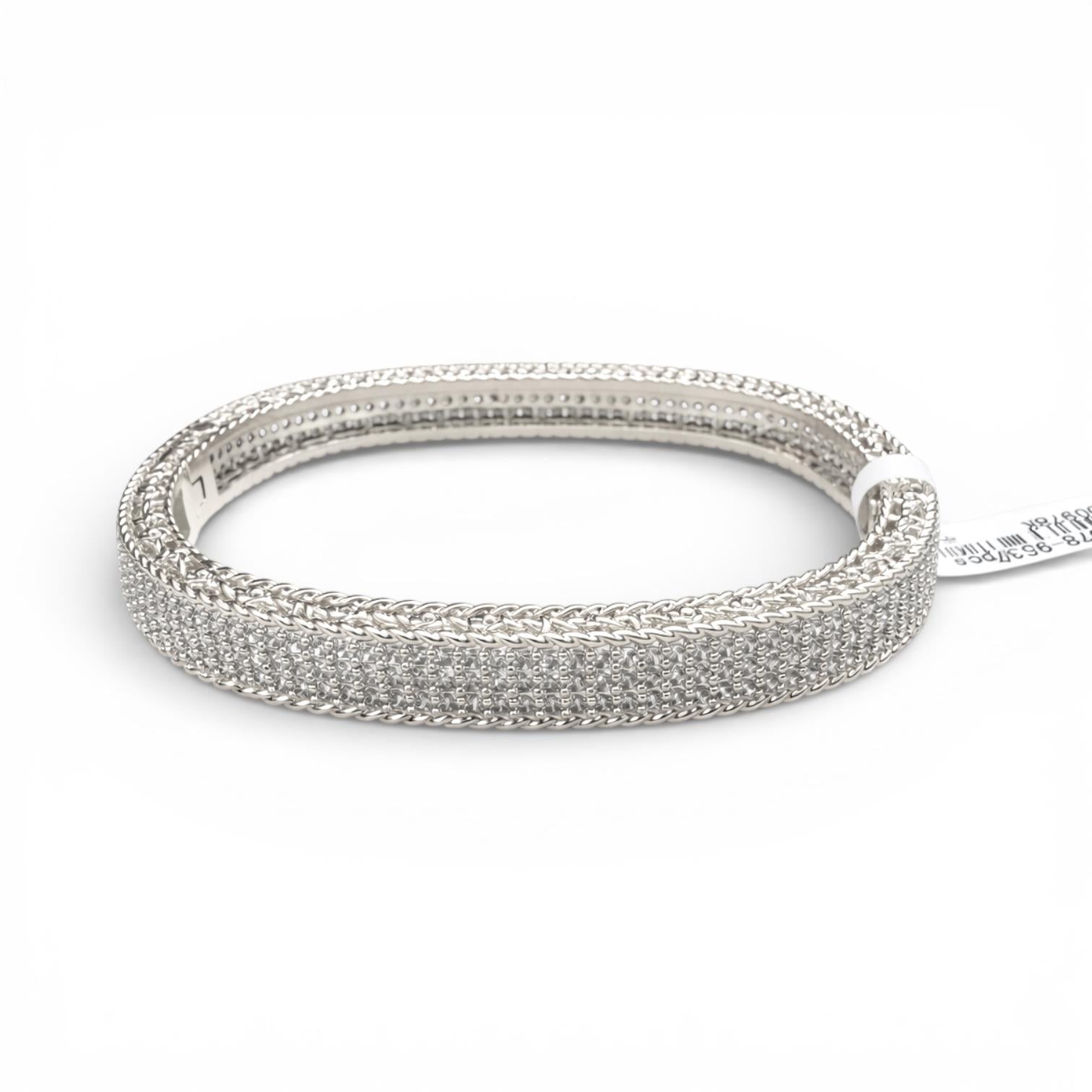 Silver Kare Form Işıltılı KelepBileklik