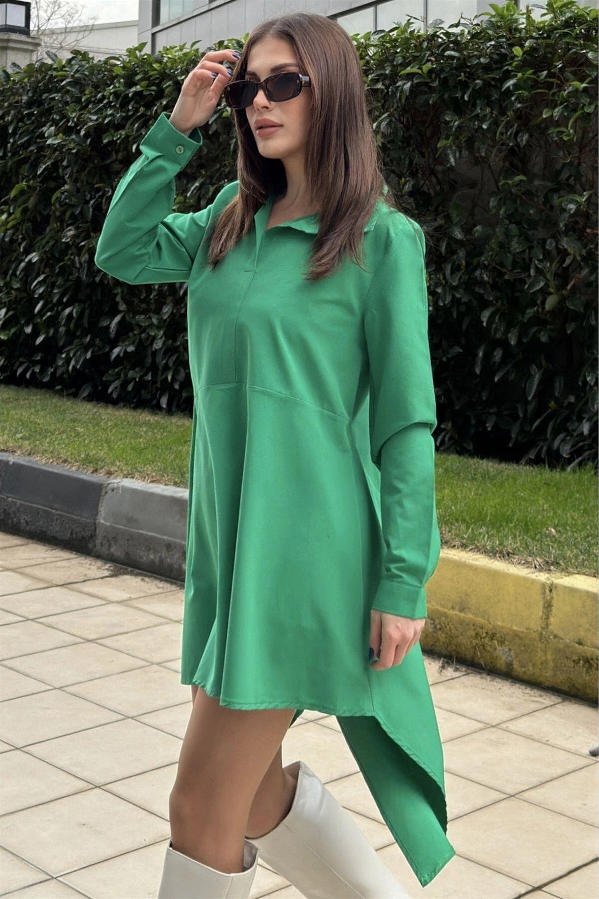 Kadın Yeşil Tunik - 700-K4912