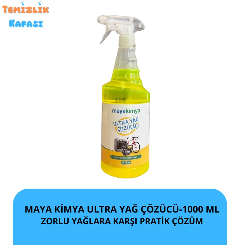 Maya Kimya Ultra Yağ Çözücü - 1000 ml Zorlu Yağlara Karşı Çok Amaçlı Pratik Çözüm