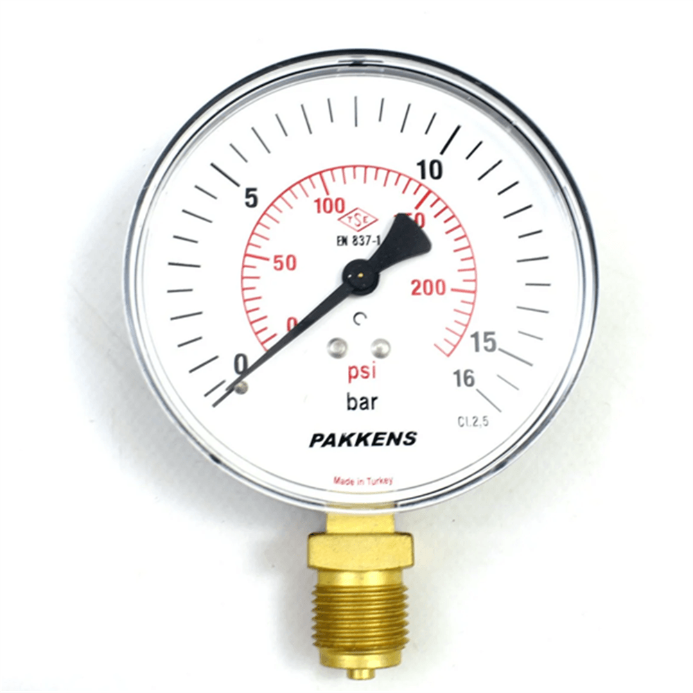 MANOMETRE Q100 / 0-25 BAR - PAKKENS