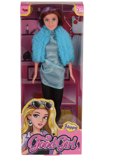 Parlak Drape Elbiseli Bebek