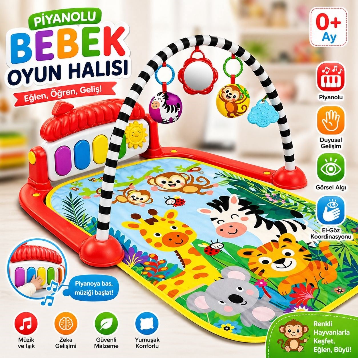 SAFARİ PİYANOLU OYUN HALISI
