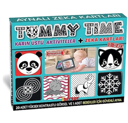 Tummy Time Aynalı Zeka Kartı 