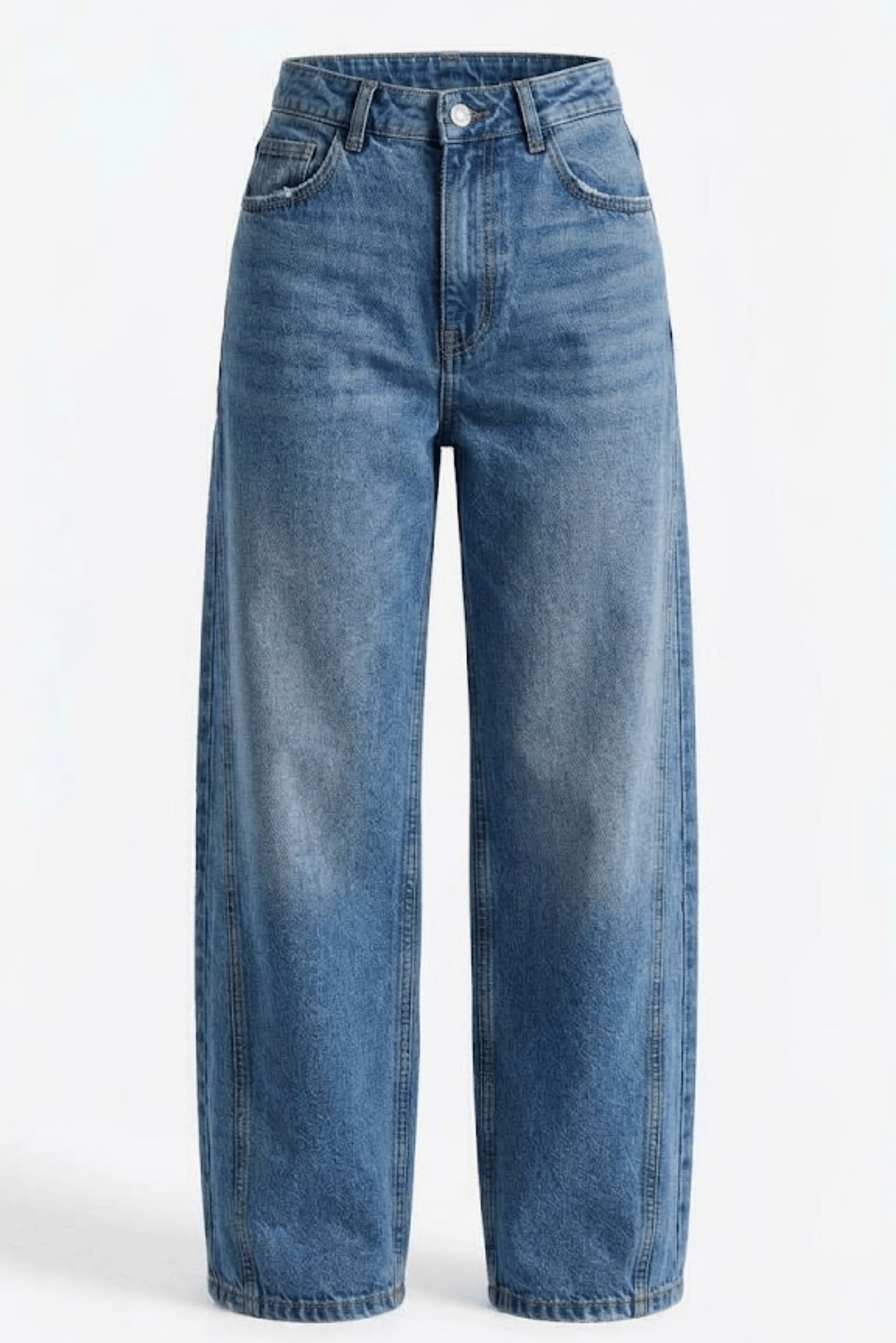 Barrel Jean Pantolon Mavi