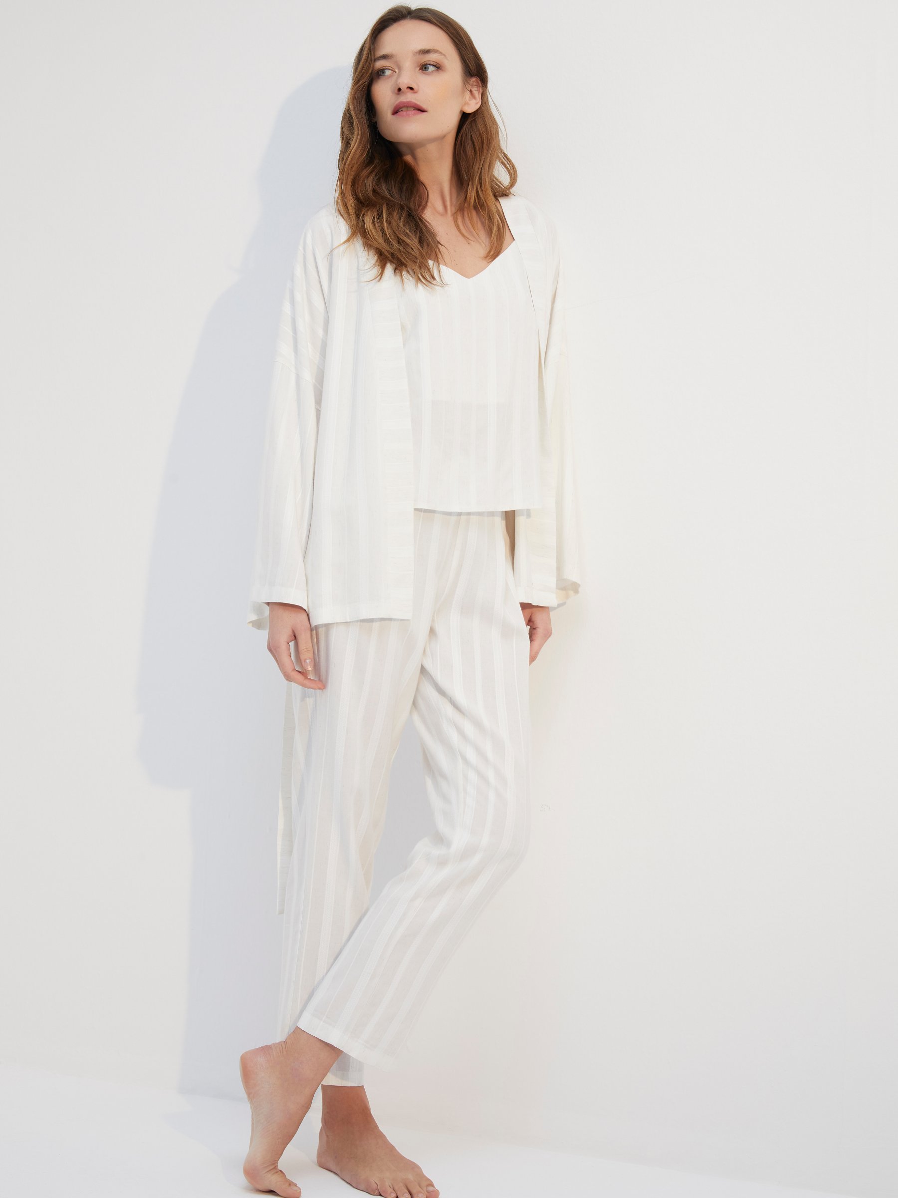 Peony 3'lü Ev Giyim Pijama Takımı