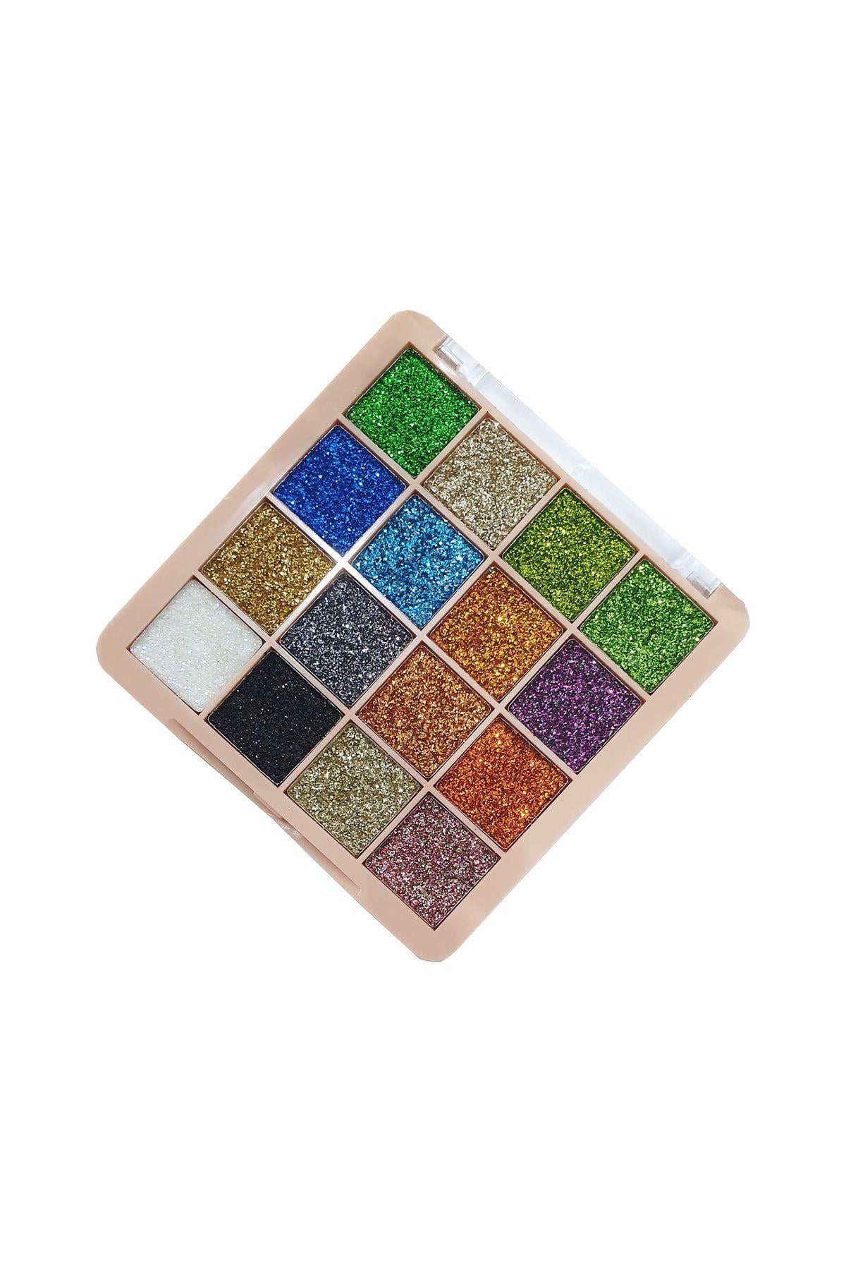 Simli Gliter 16 Renkli Göz Farı Eyeshadow Me Maybe