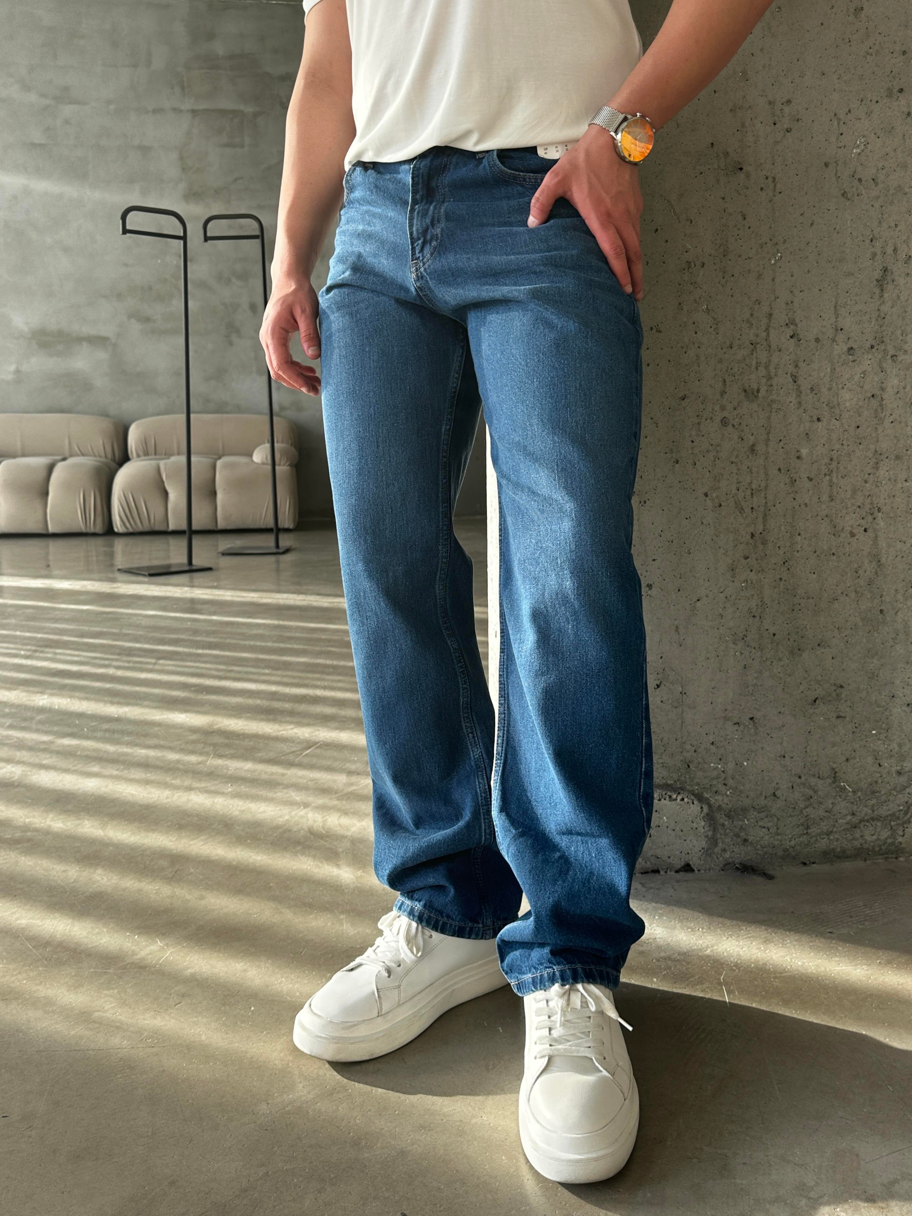 Mavi Baggy Fit Kot Pantolon