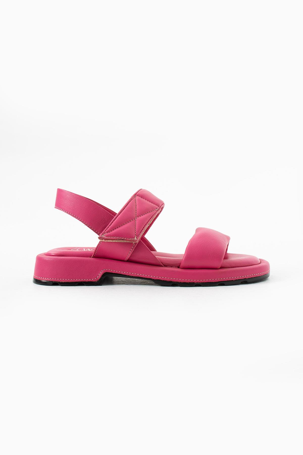 Let's Walk MELLOW KADIN TEK BANTLI SANDALET PEMBE