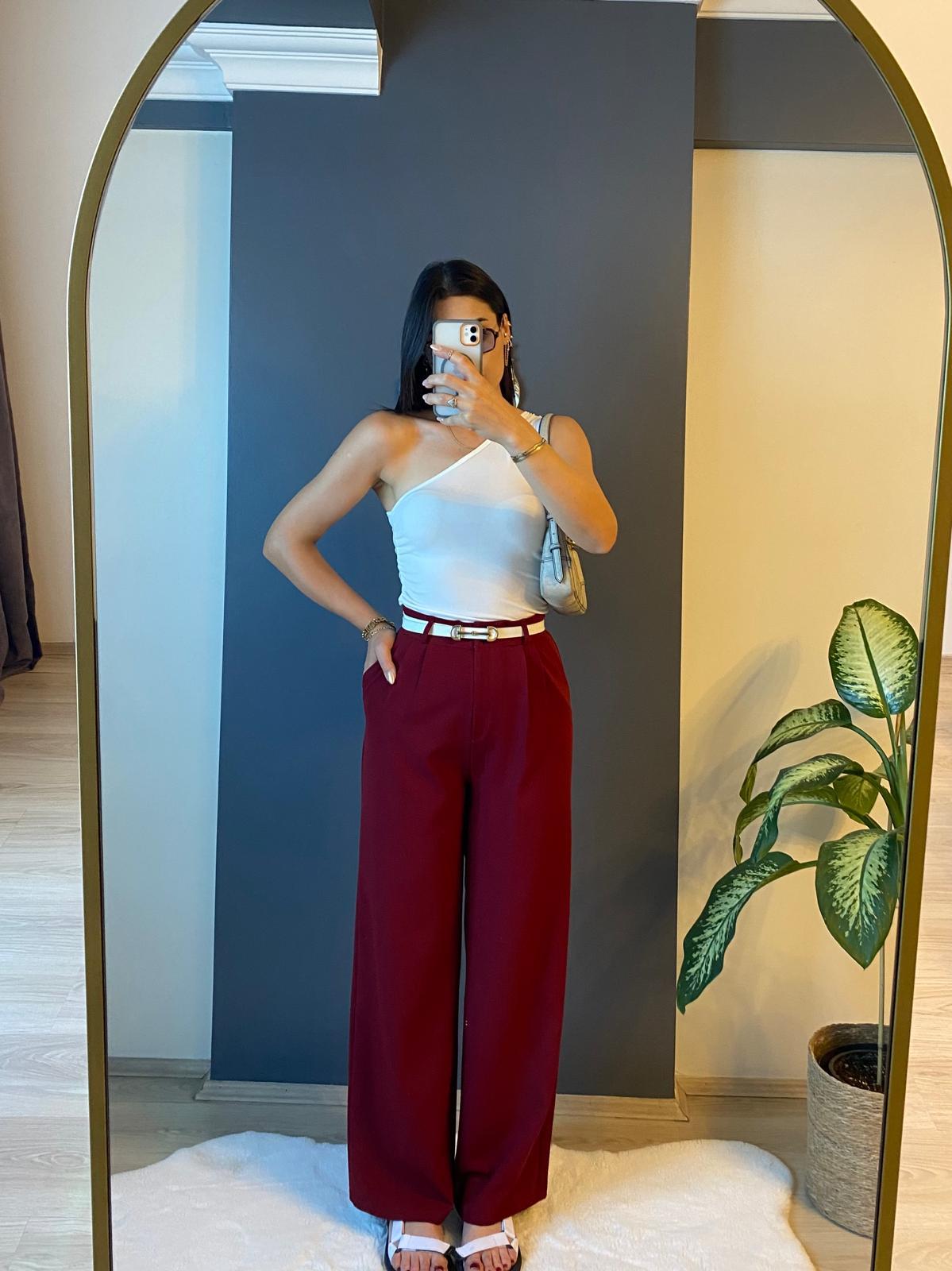 BORDO PALAZZO PANTALON
