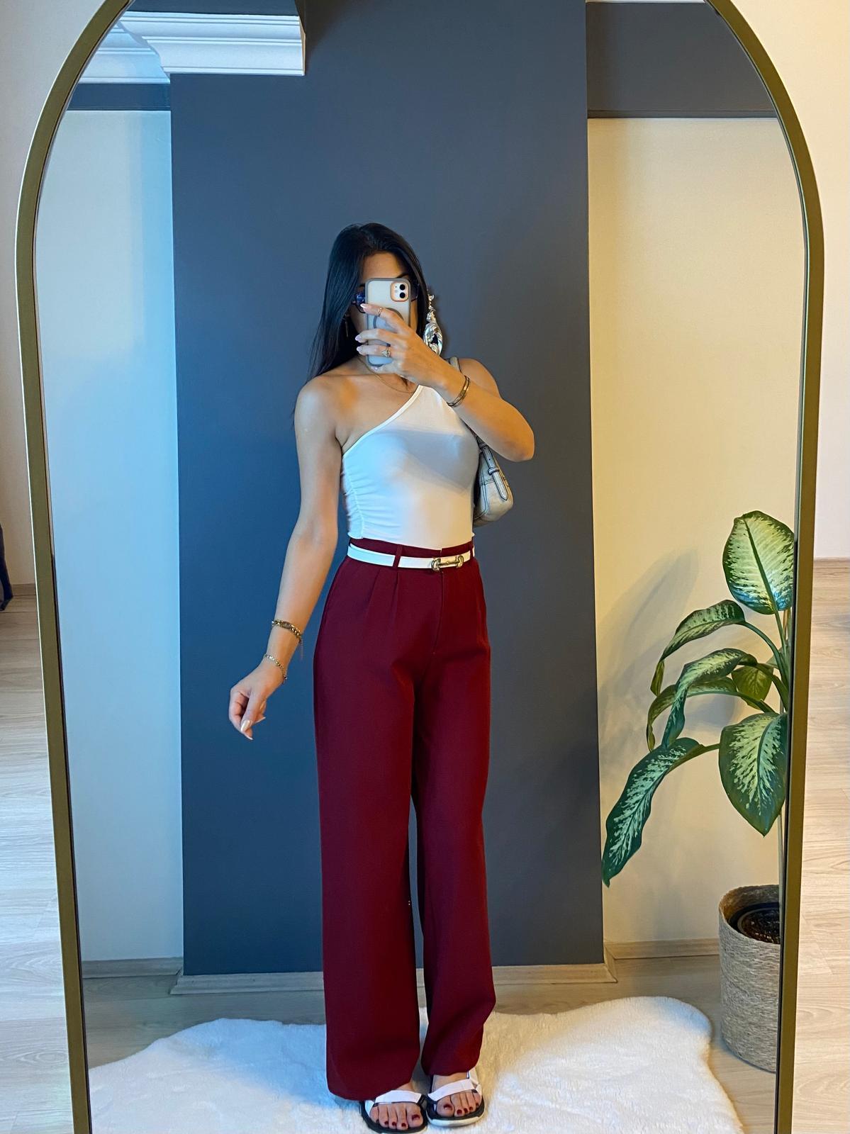 BORDO PALAZZO PANTALON