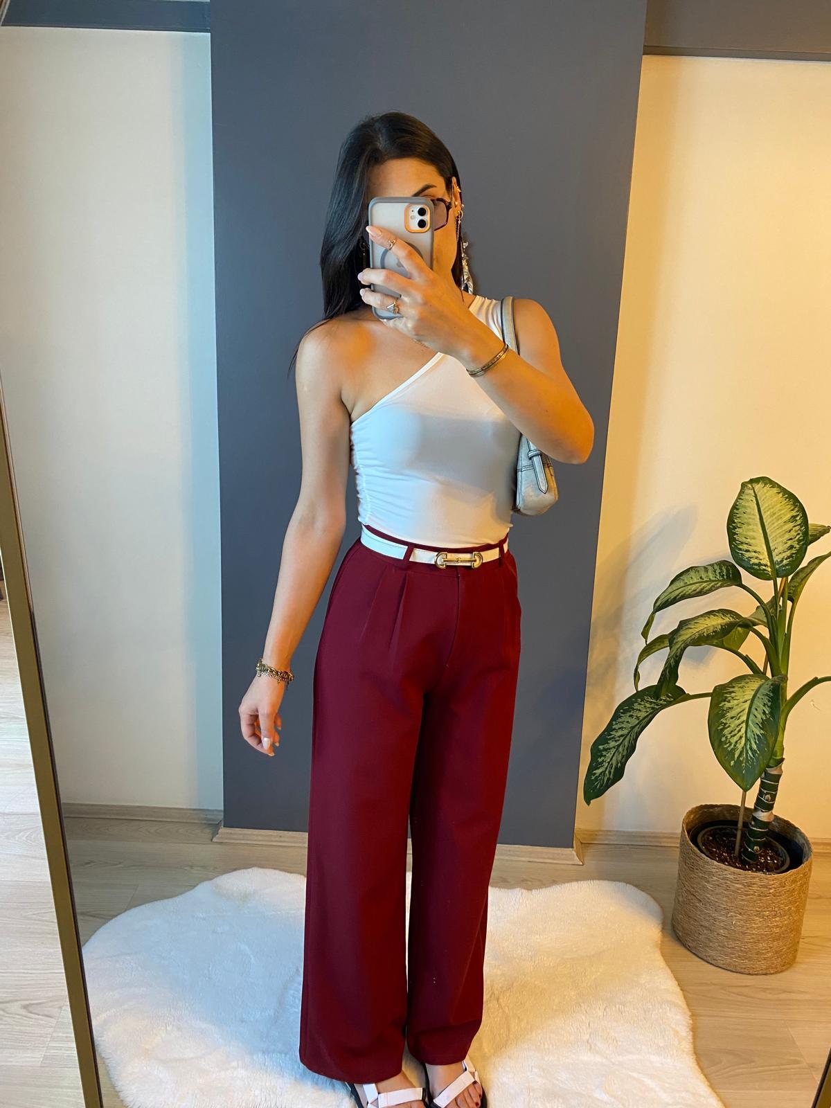 BORDO PALAZZO PANTALON