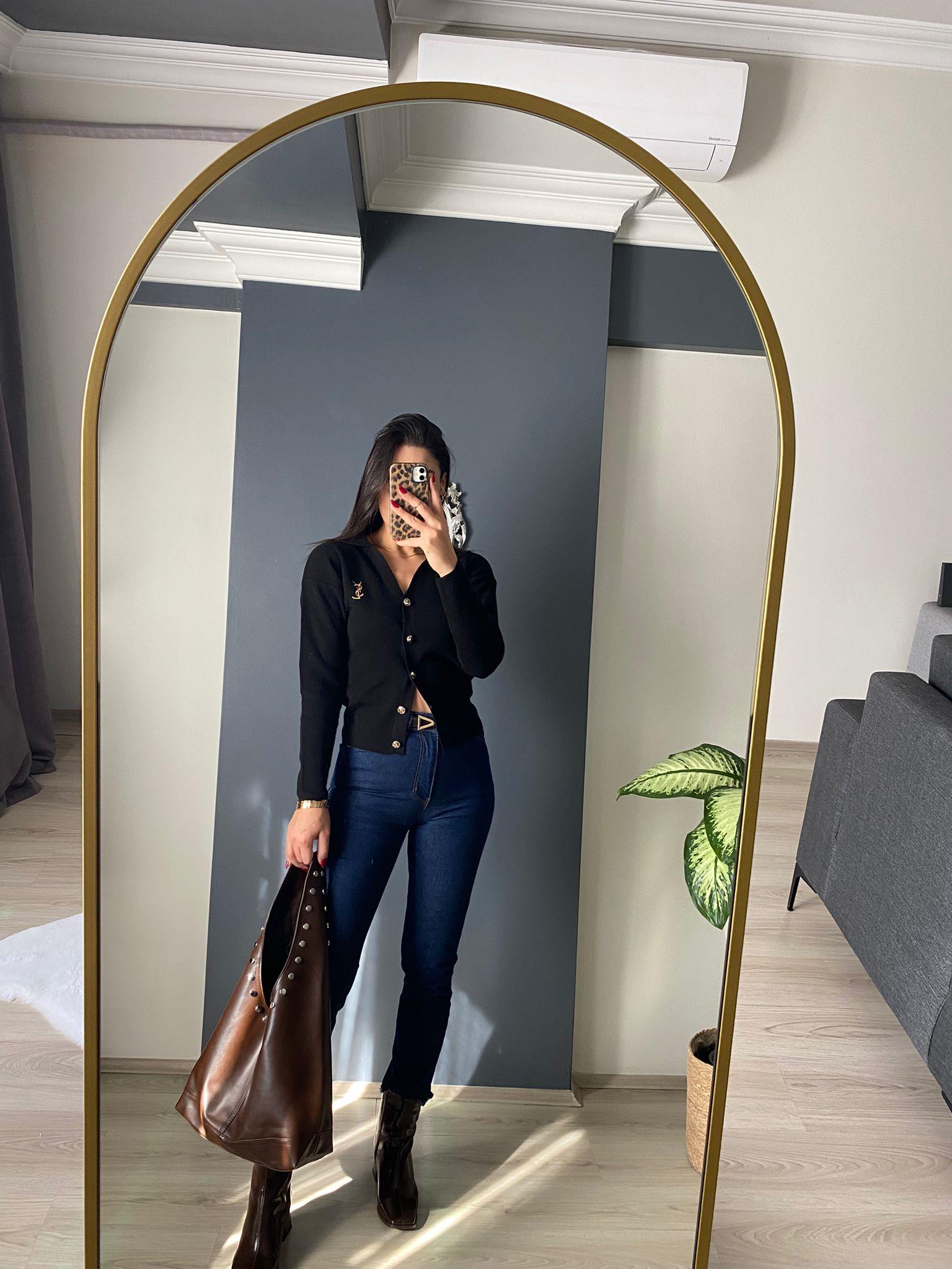KOYU AVİ KESİK PAÇA JEAN