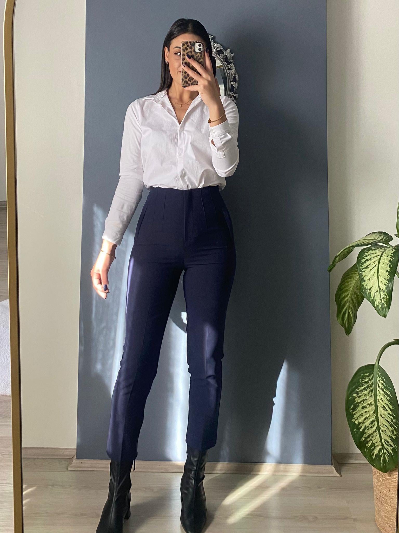 LACİVERT KUMAŞ PANTALON