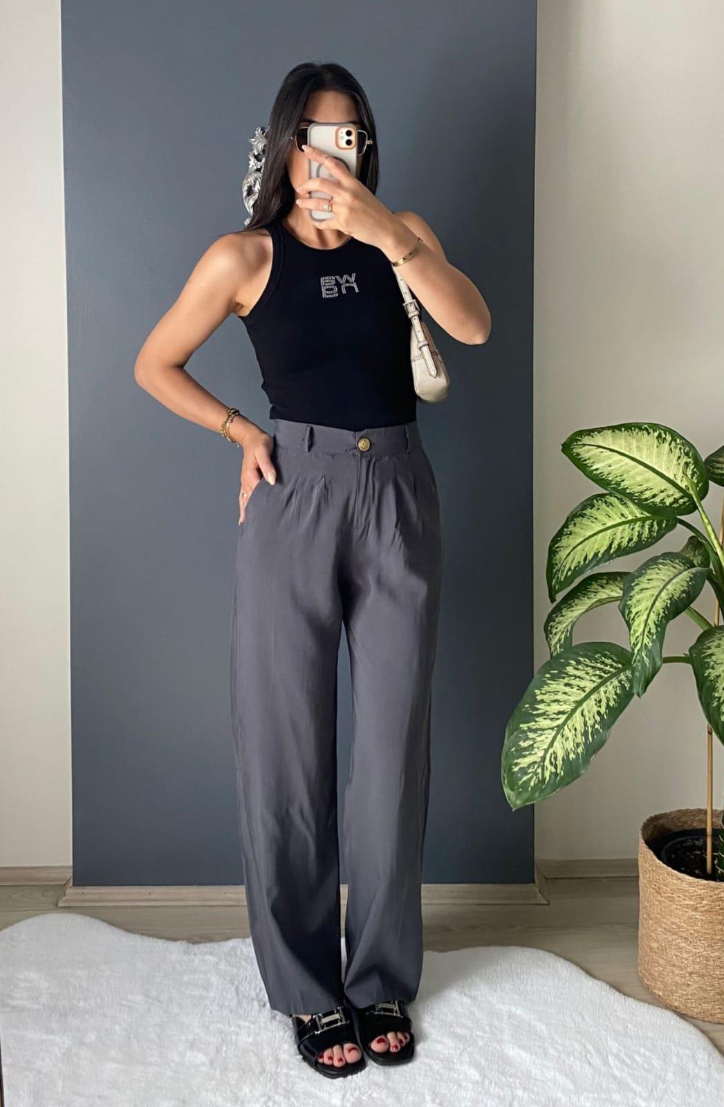 MASSİMO DUTTİ ANTRASİT PALAZZO PANTALON