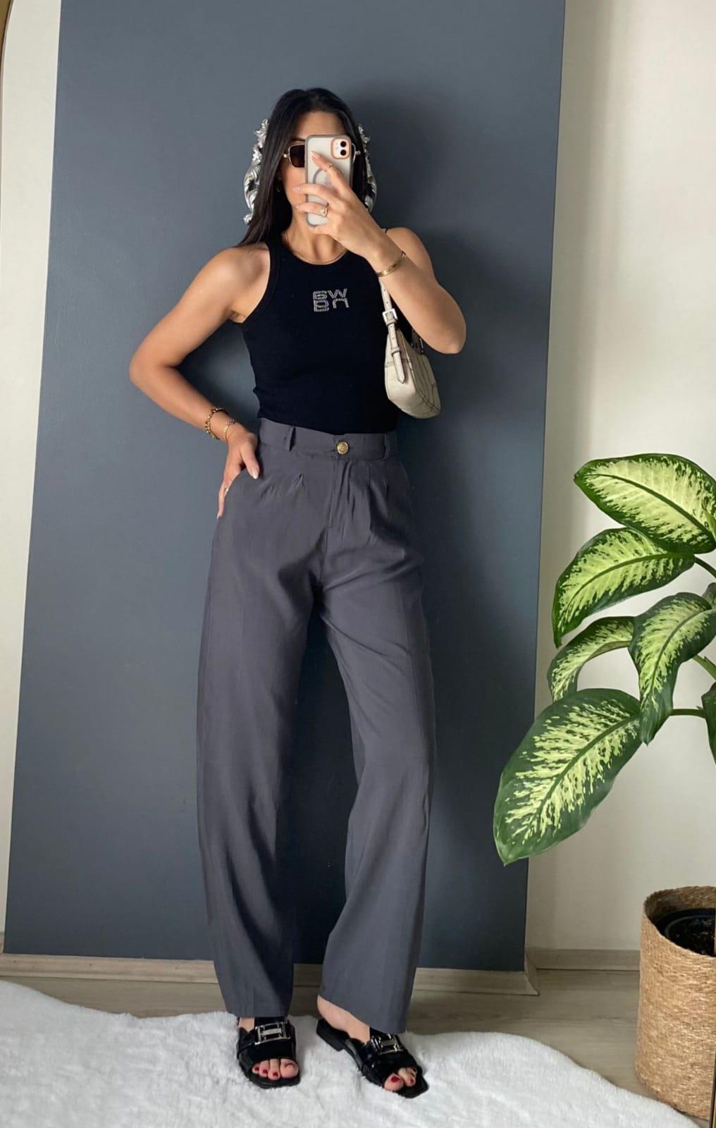 MASSİMO DUTTİ ANTRASİT PALAZZO PANTALON